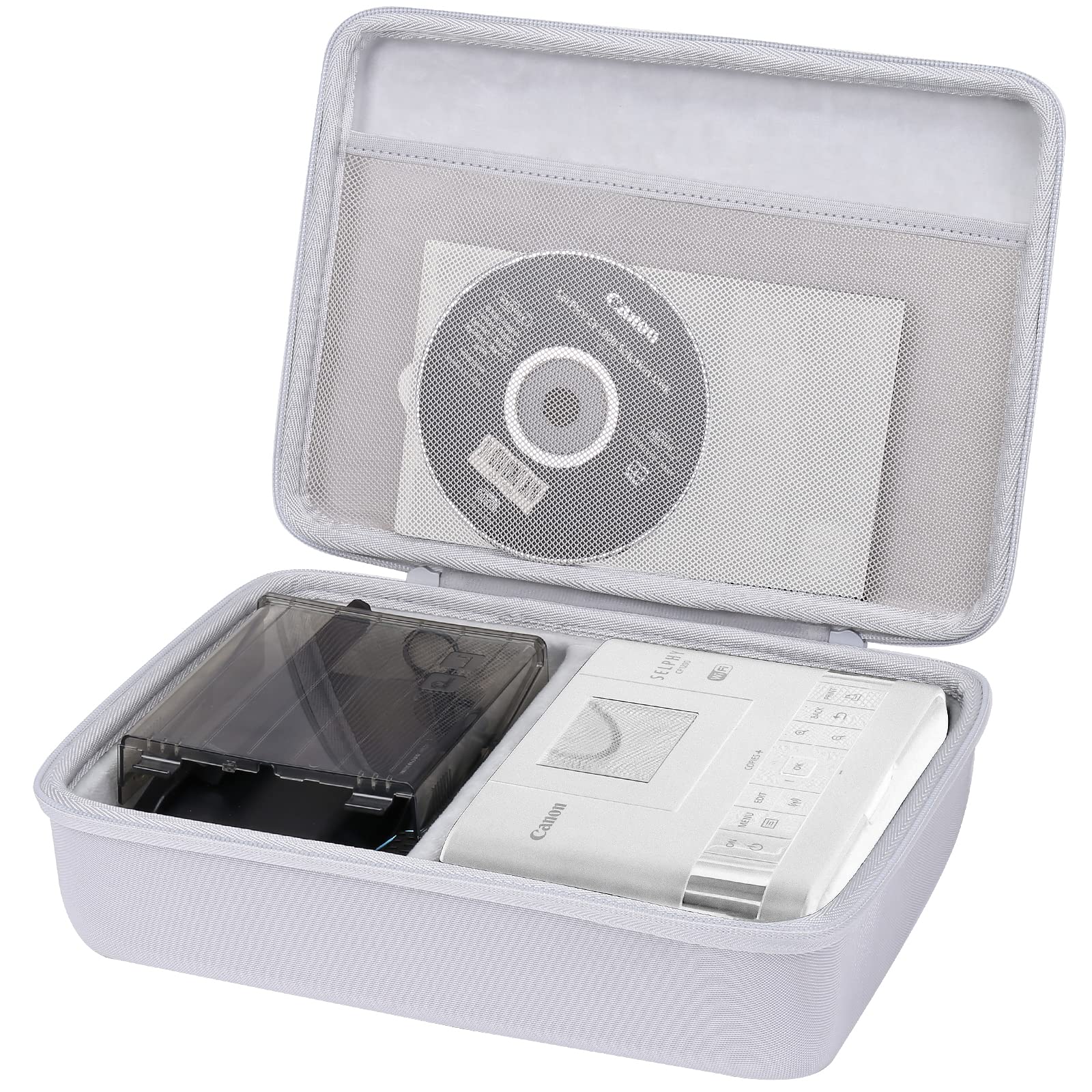Housse De Protection Pour Imprimante Canon Selphy CP1500 - Couverture Anti-Poussière - Gris Foncé - 5