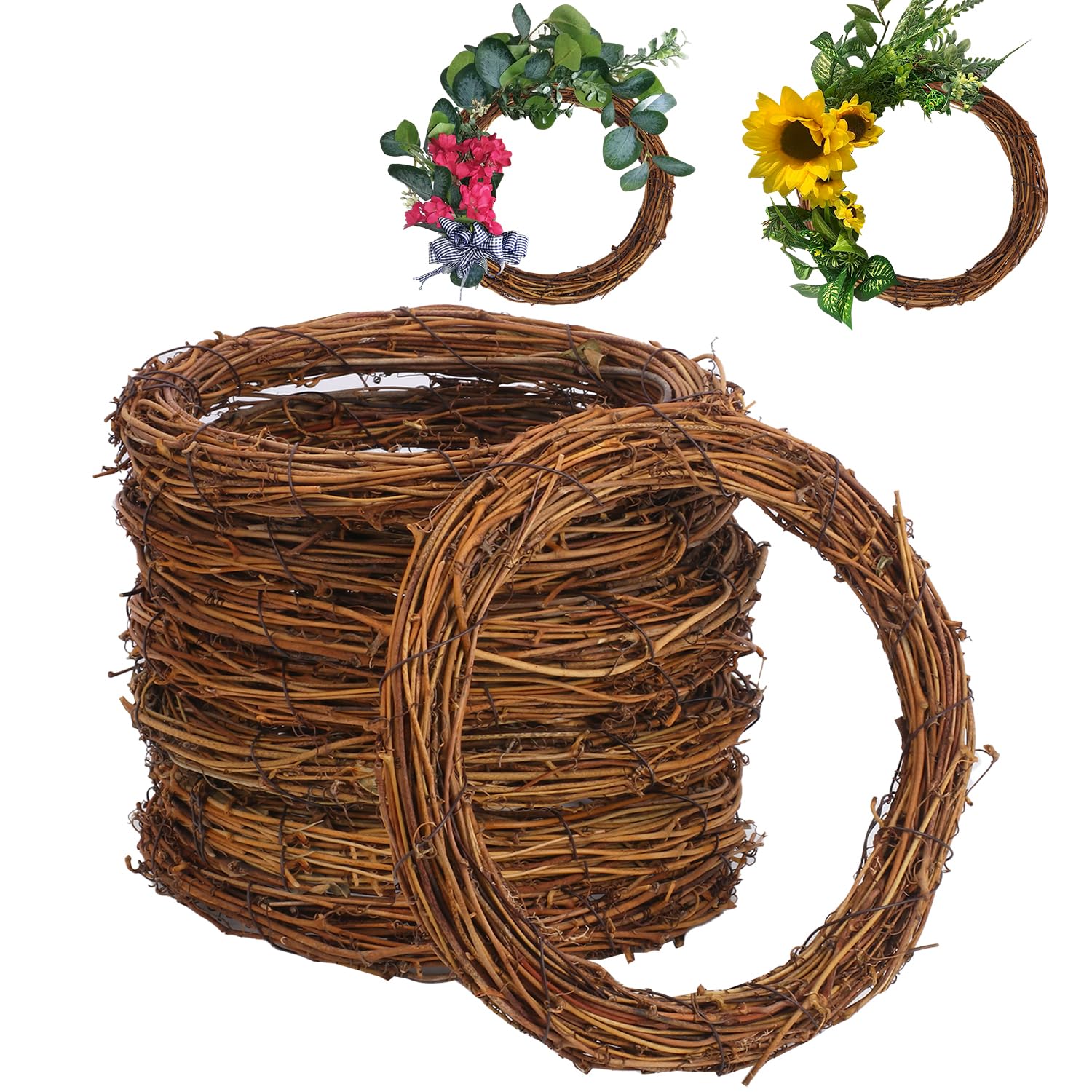 【セット販売】GRAPEVINE シングル他 Amazon.com: KUKLIPJIM 10 Pcs 8 inch Natural Grapevine Wreath Set