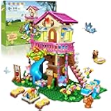 Tree House Building Set with LED Light - 622pcs Treehouse Building Blocks Toys, Forest Up House Toys with Slide, Birthday Easter Gifts for Kids Girls Boys Age 8 9 10 11 12+