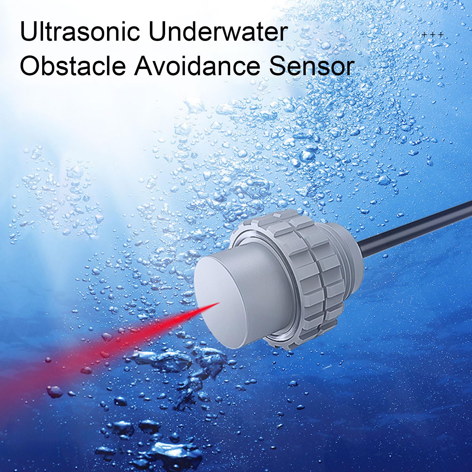 Sensore di Distanza Subacquea Ad Ultrasuoni IP68 Waterproof 485 Output - 10m ROV Evitamento Dell'ostacolo per la Pulizia della Piscina Robot (DYP-L081M4W-V2.0)
