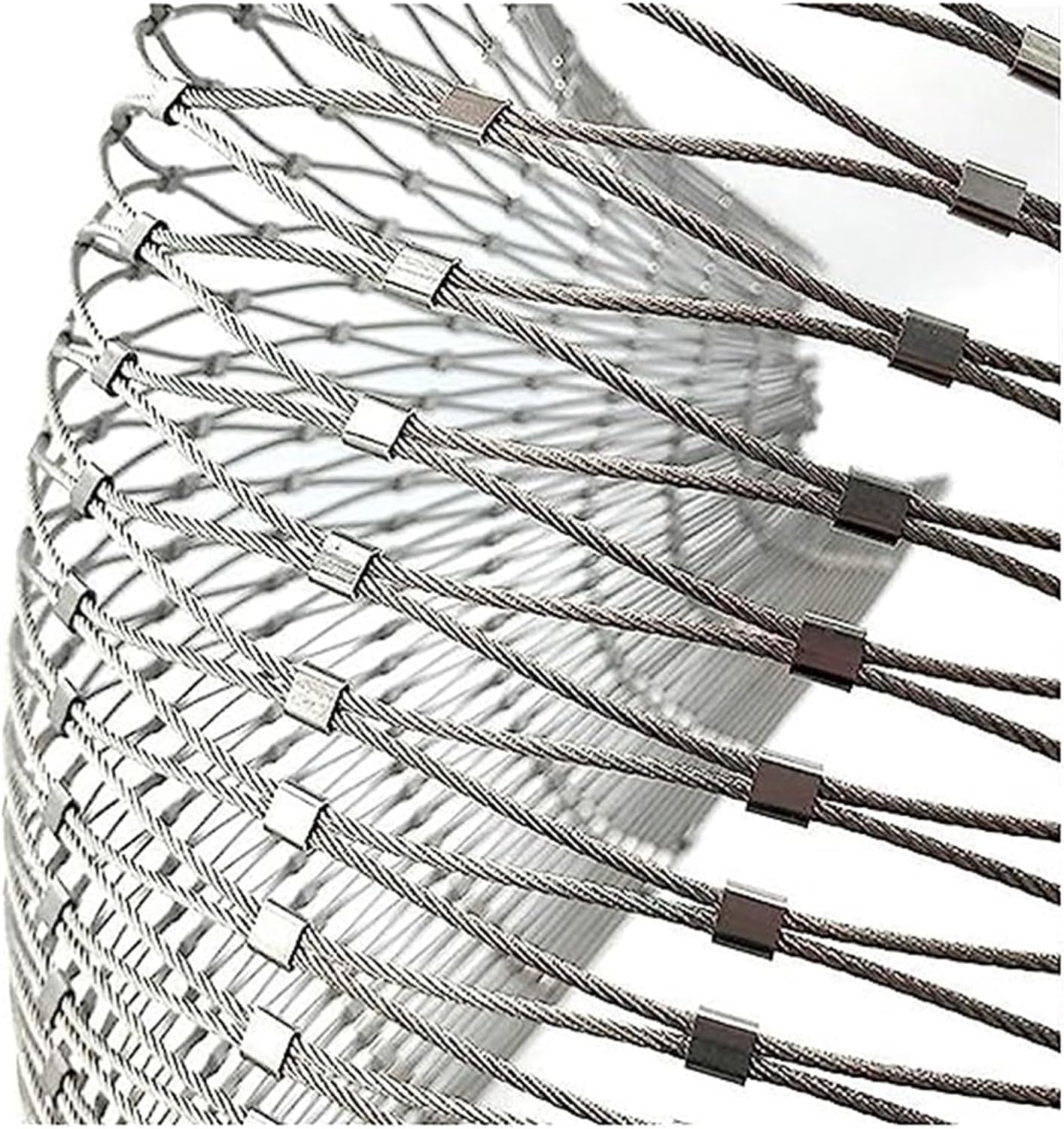 Maille en corde d'acier inoxydable pour escalier extérieur et clôture de ferme
