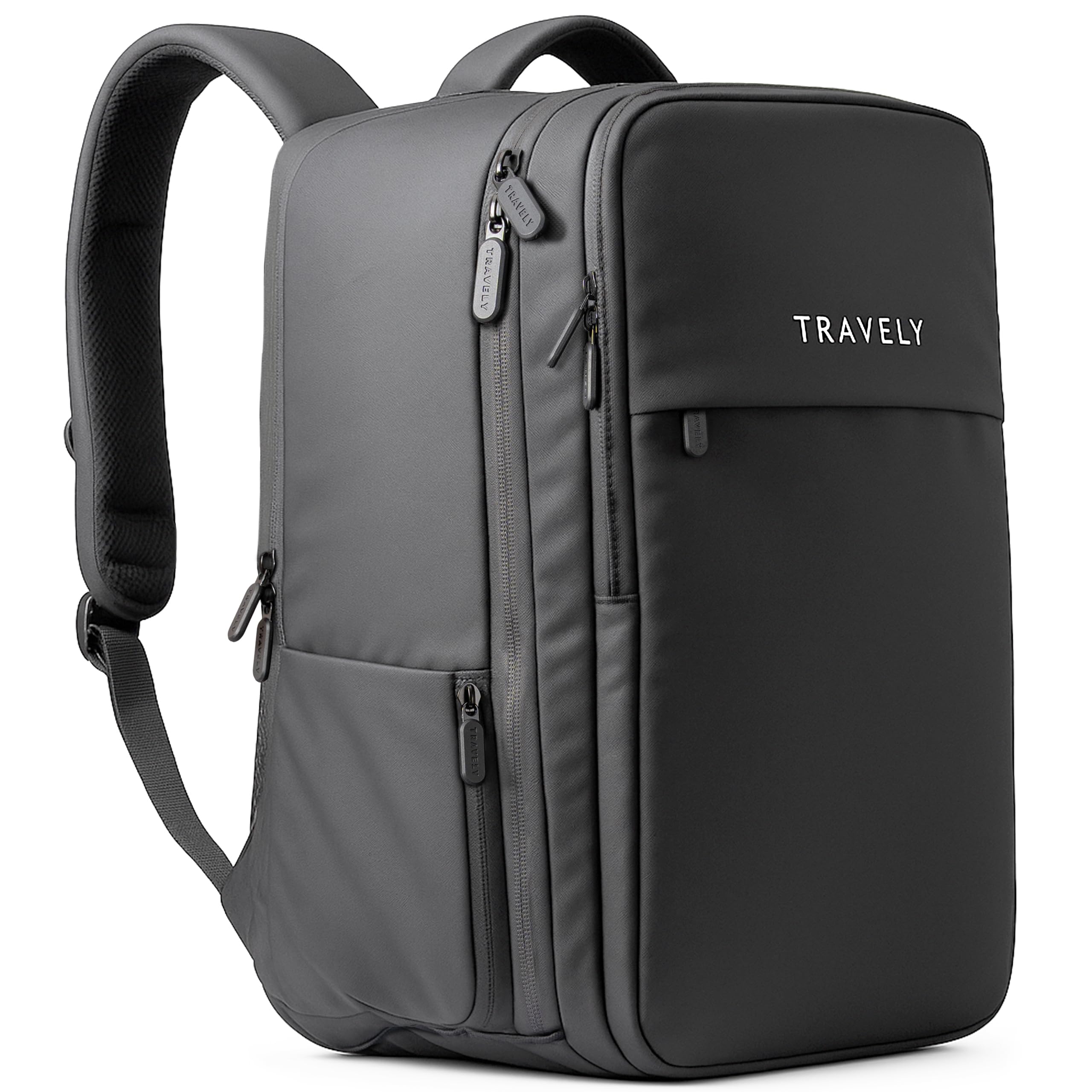 Travely Handgepäck Rucksack 40x20x25 geeignet für Ryanair - Rucksack 20L - Reiserucksack Handgepäck Flugzeug, Wasserabweisend, inkl. Laptopfach bis 16 Zoll & Flaschenhalter
