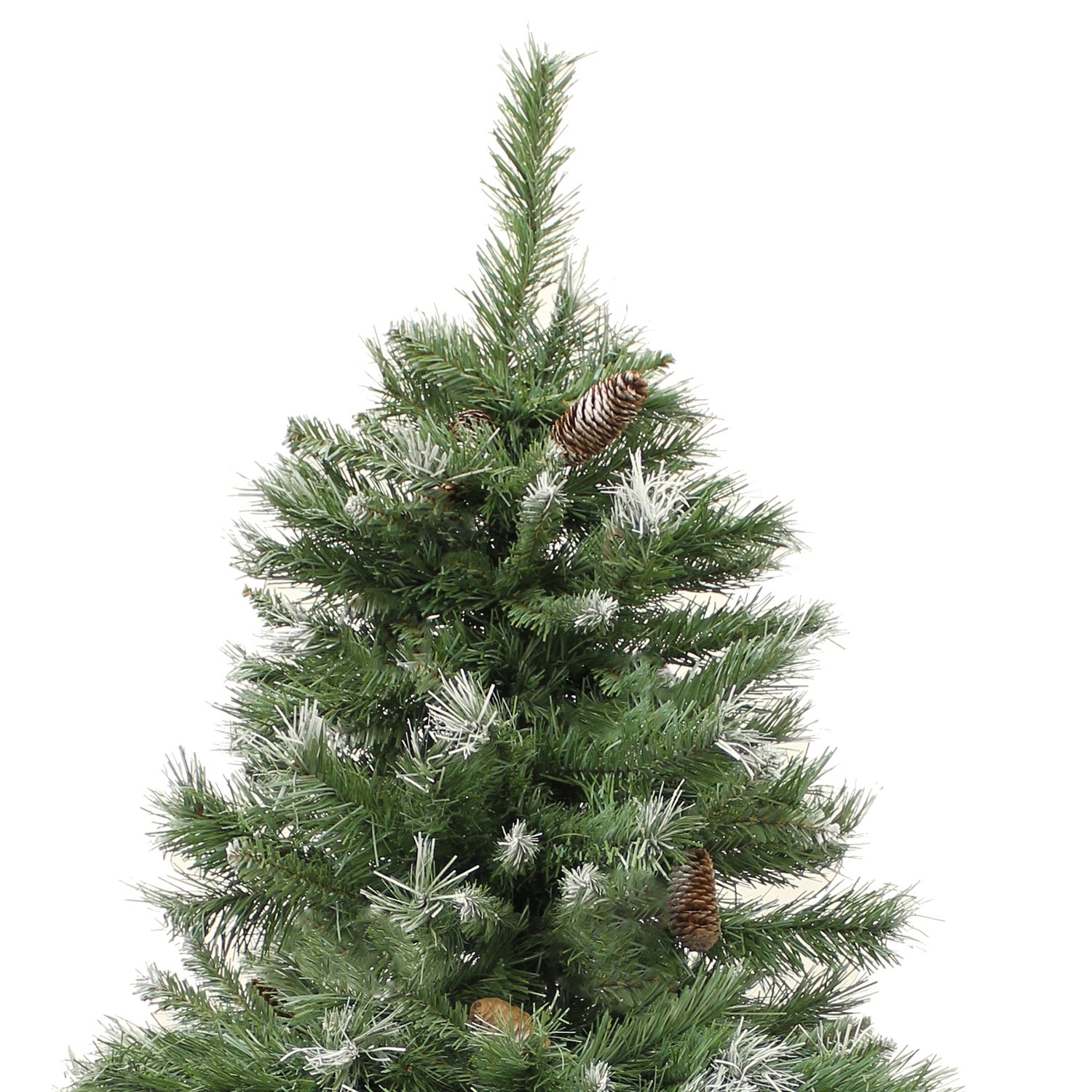 WeRChristmas 5 ft/1,5 m-scandinave Épicéa Bleu Arbre de Noël avec Pommes de pin et Baies et Branches à charnières Facile à Monter