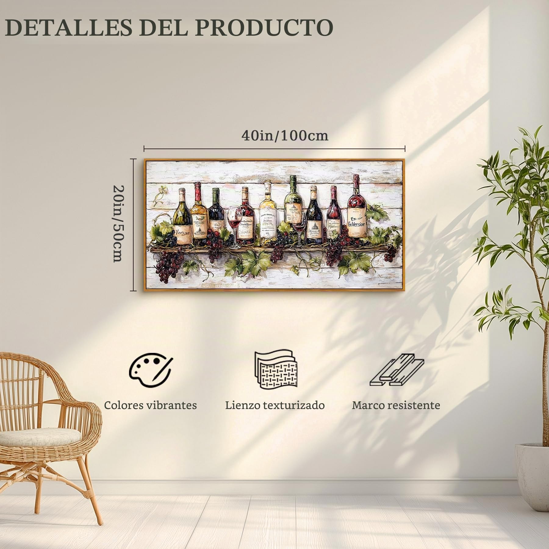hyidecorart Moderno Marcos Cuadros Decoracion Salon Dormitorios 50x100 cm