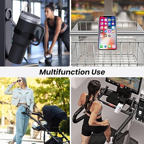 Miniatura 7 de Stanley Cup - Soporte magnético para teléfono, soporte ajustable para botella de agua para gimnasio, soporte universal de teléfono para vaso Owala