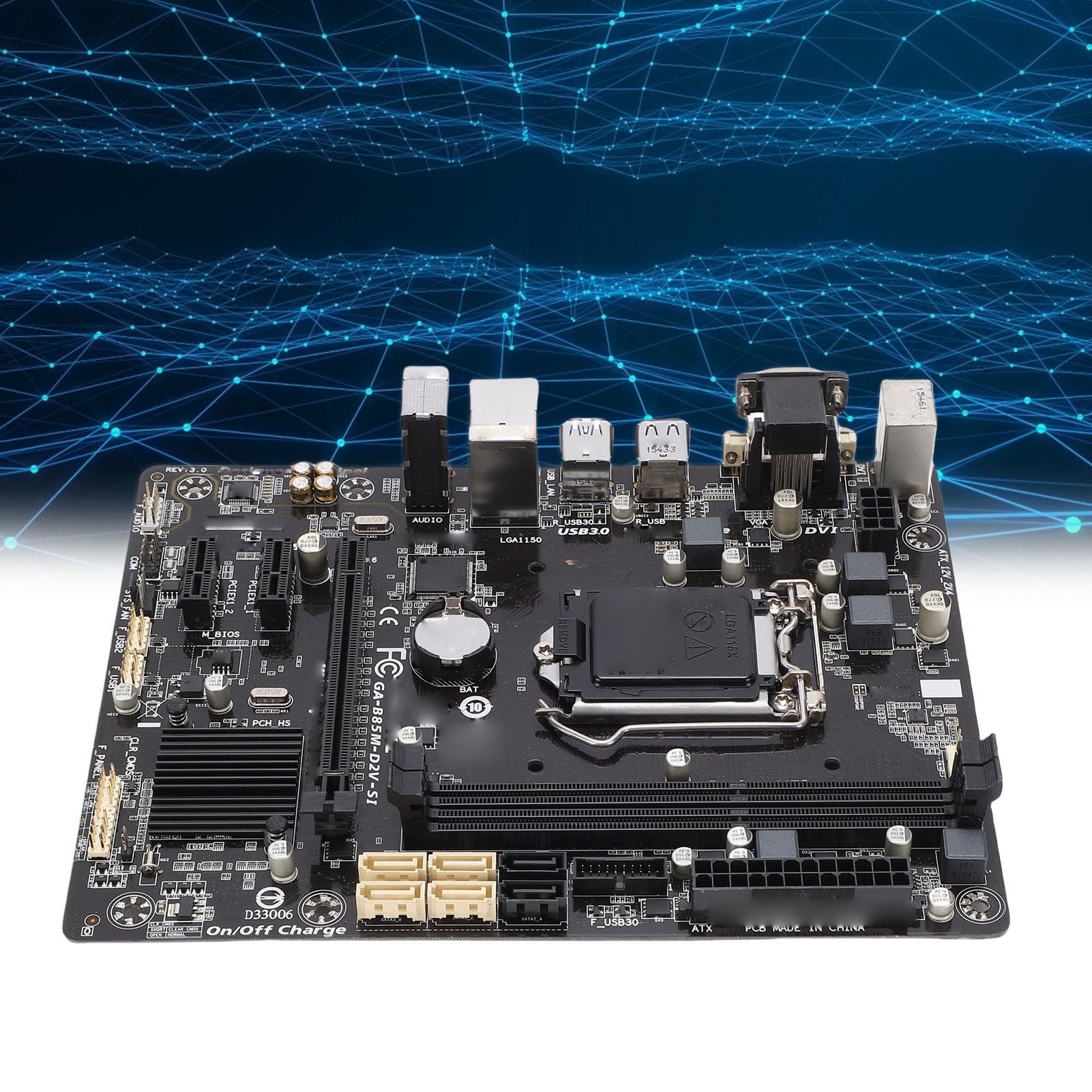 Płyta Główna Komputera Micro ATX, Płyta Główna Komputera LGA 1150 DDR3 1600 MHz z Portami USB 3.0 USB 2.0, dla Procesorów Core I7 I5 I3 Pentium Celeron 4. Generacji