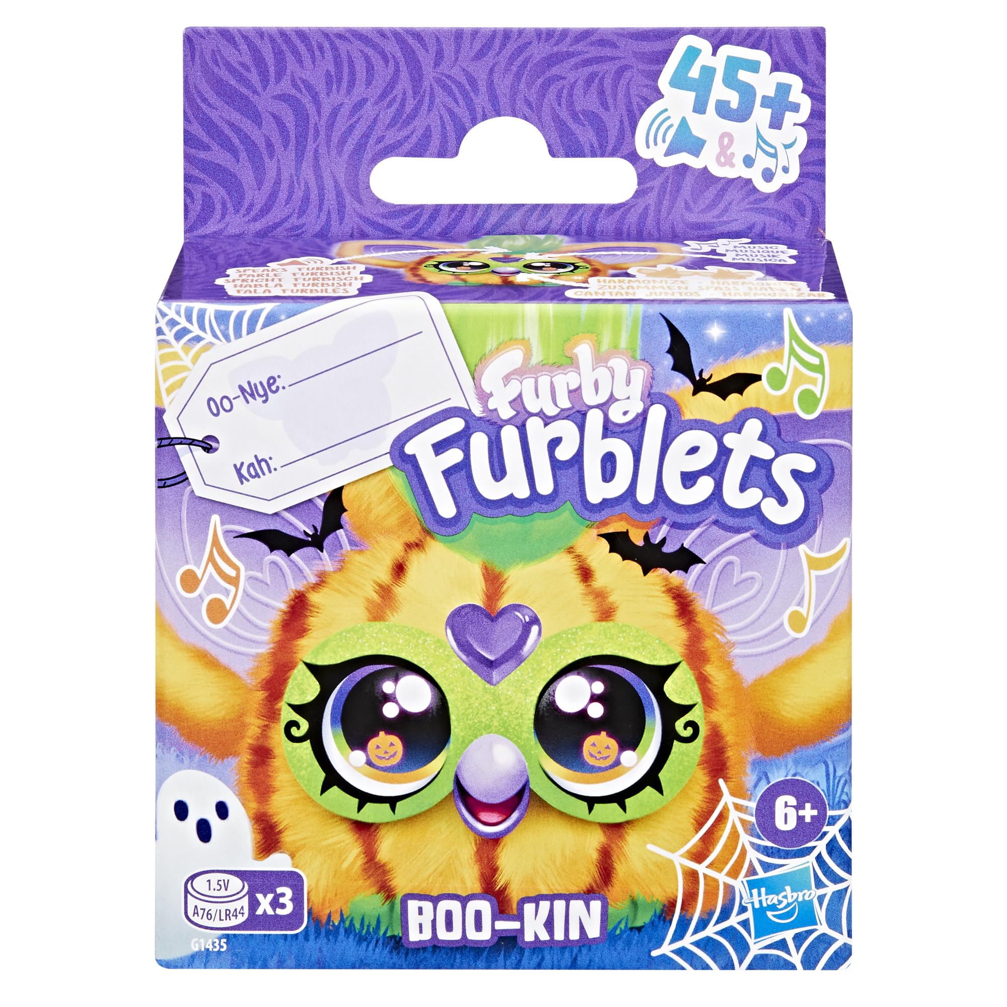 Furby Furblets Boo-Kin, miniaturowa pluszowa zabawka