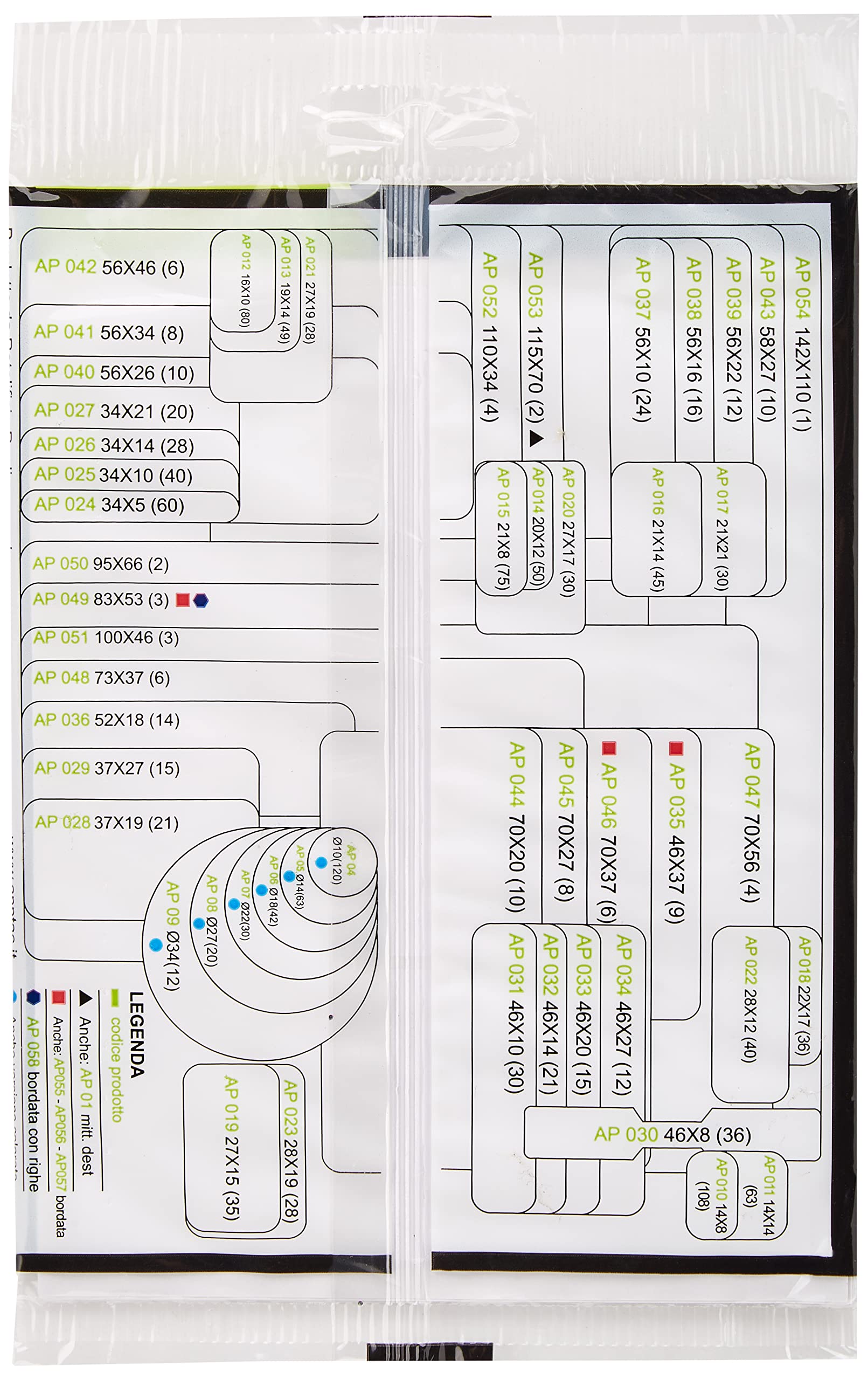 Etichette Adesive Alevar 120 Pezzi - Formato 46x27 Mm, Angoli Arrotondati, 10 Fogli Bianchi Per Scrivere - Foto 12