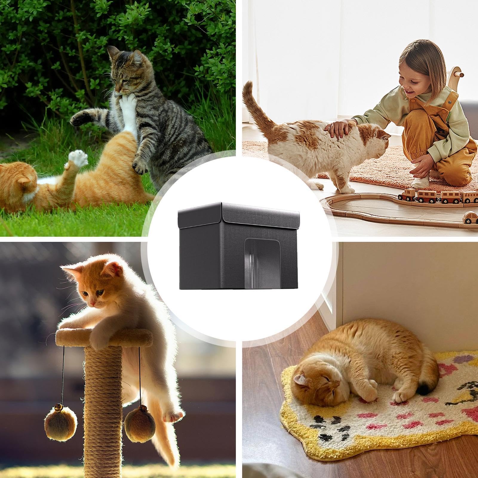 Niche rafraîchissante pour Chat - Nid de Glace d'été Pliable pour Chat | abri Multifonction résistant aux intempéries, Tente pour Chat rafraîchissante en Plein air, abri résistant aux intempéries,
