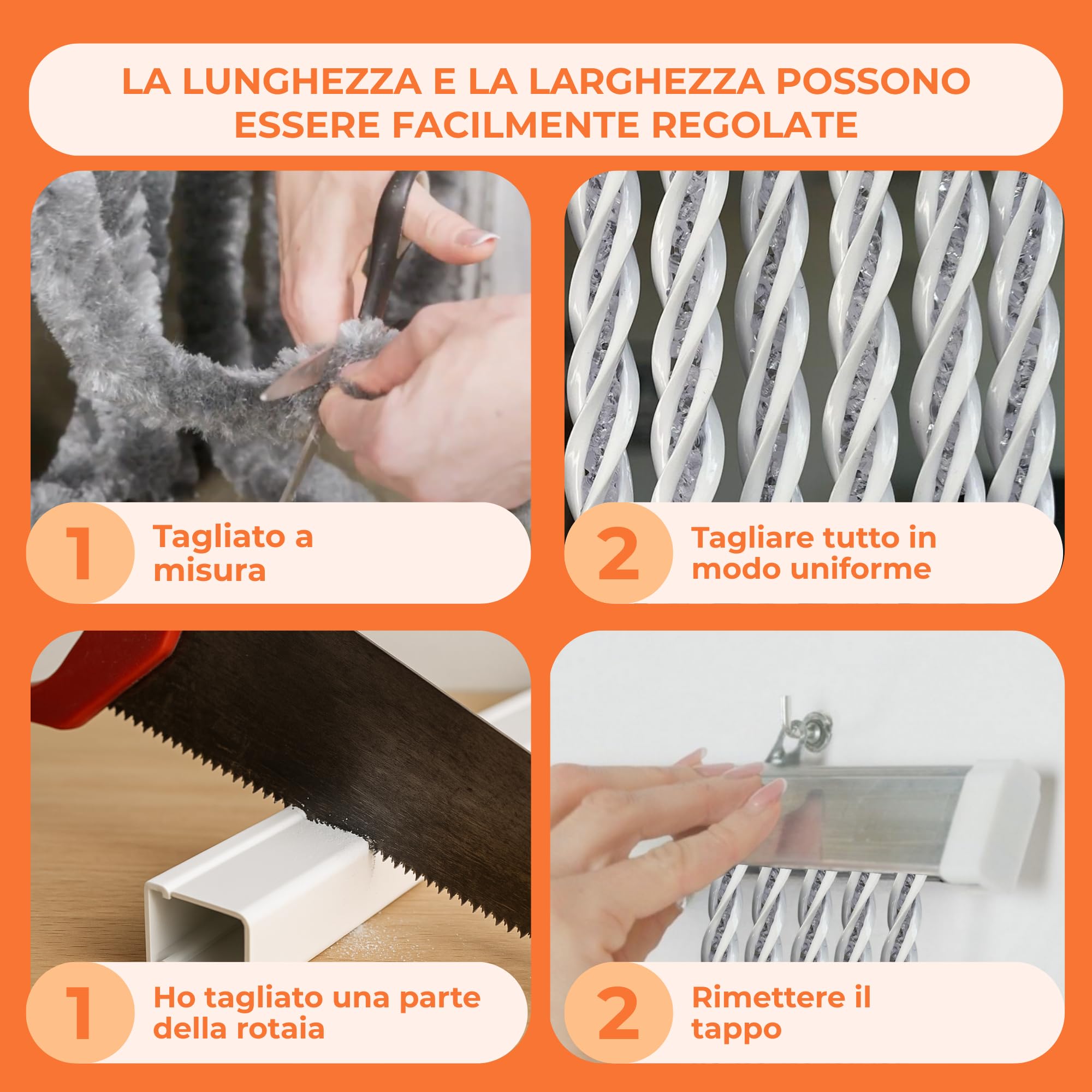 Trente Tenda zanzariera - varie dimensioni e colori, zanzariera per porta balcone, protezione insetti Luxe, tenda zanzariera bianca 120 x 250 cm