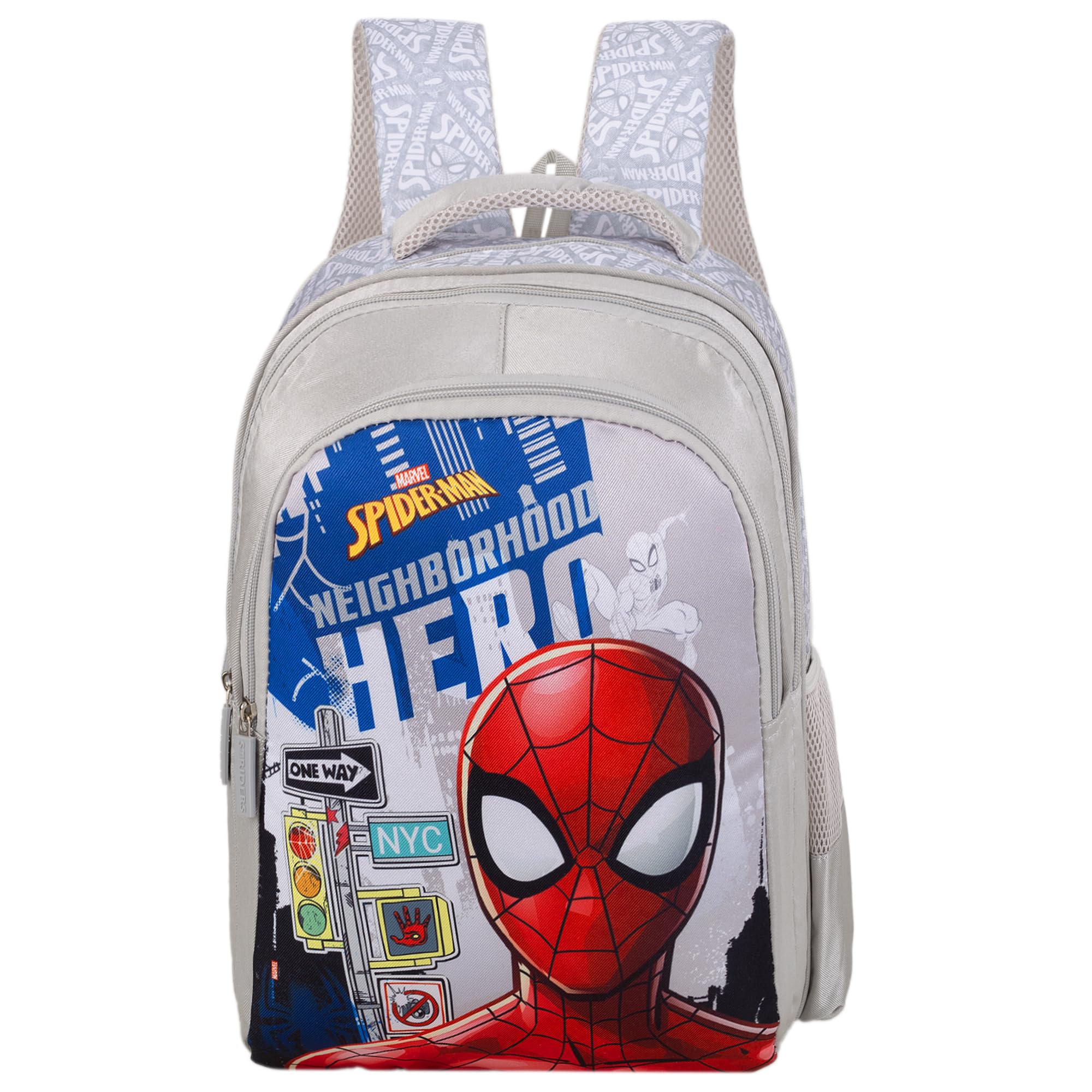 Marvel Spider-Man Grey Backpack 18 Inch School Bag for Kids & Teens-image-21