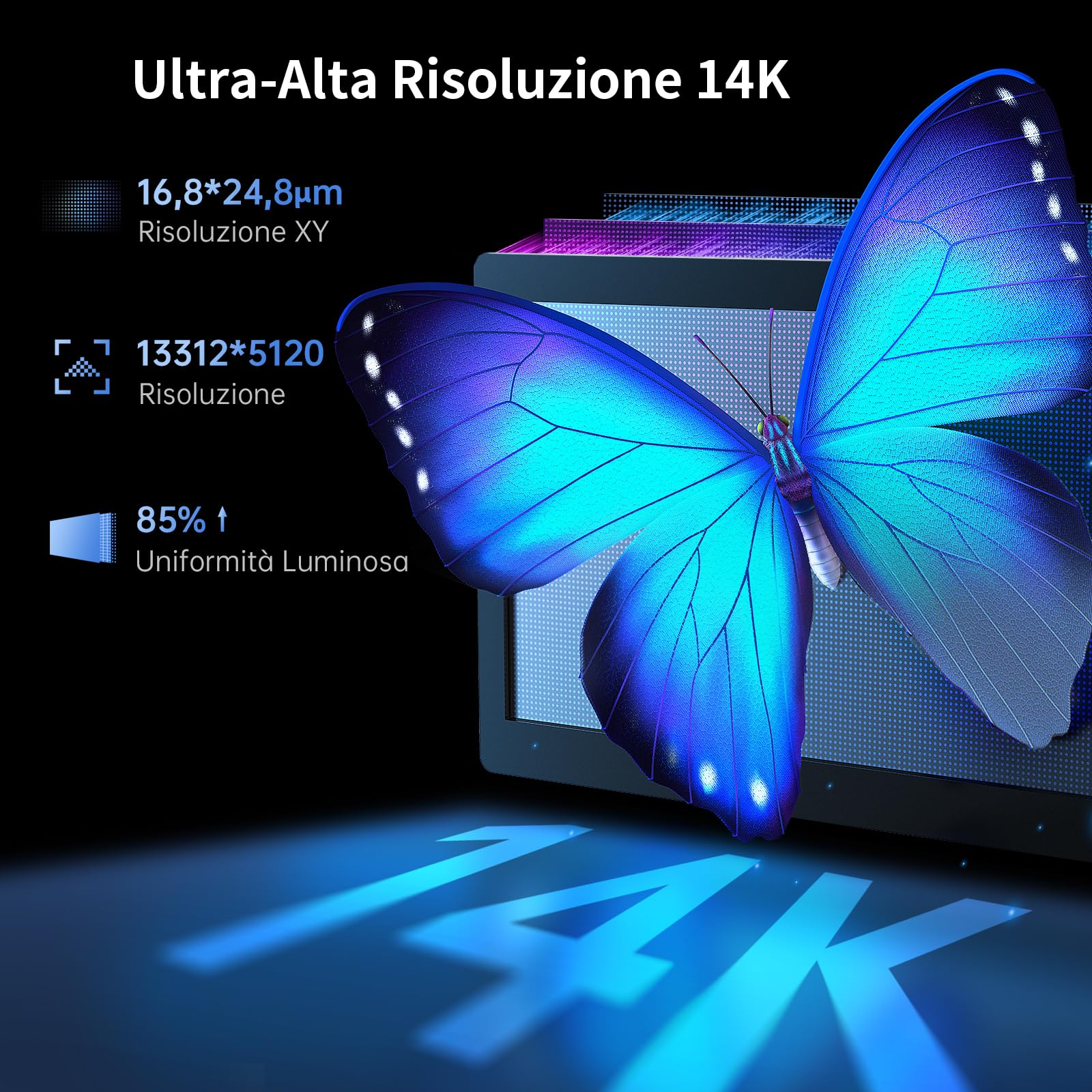 Anycubic Stampante 3D Resina Photon Mono M5s Pro 14K con Livellamento Automatico, Velocità 3 Volte Superiore, Mini Riscaldatore e Purificatoree e Altro Ancora, Per i Giocatori 3D Dalle Mille Esigenze