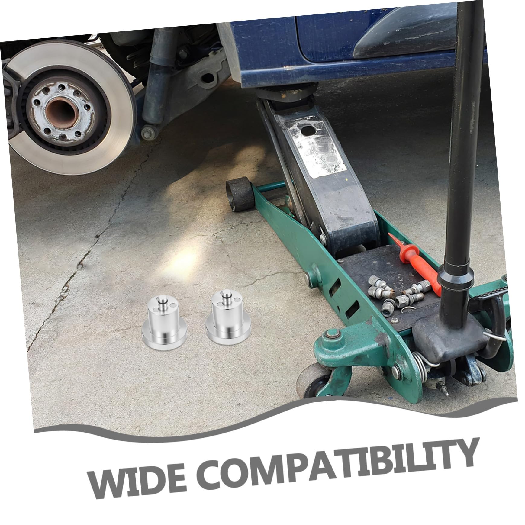 Holibanna 4 Stück Teiliges Aluminium Lift Pad Wagenheber Adapter Stoßdämpfend Hebepunkt Schutz für Pkw LKW Hydraulikwagenheber Werkstatt Zubehör
