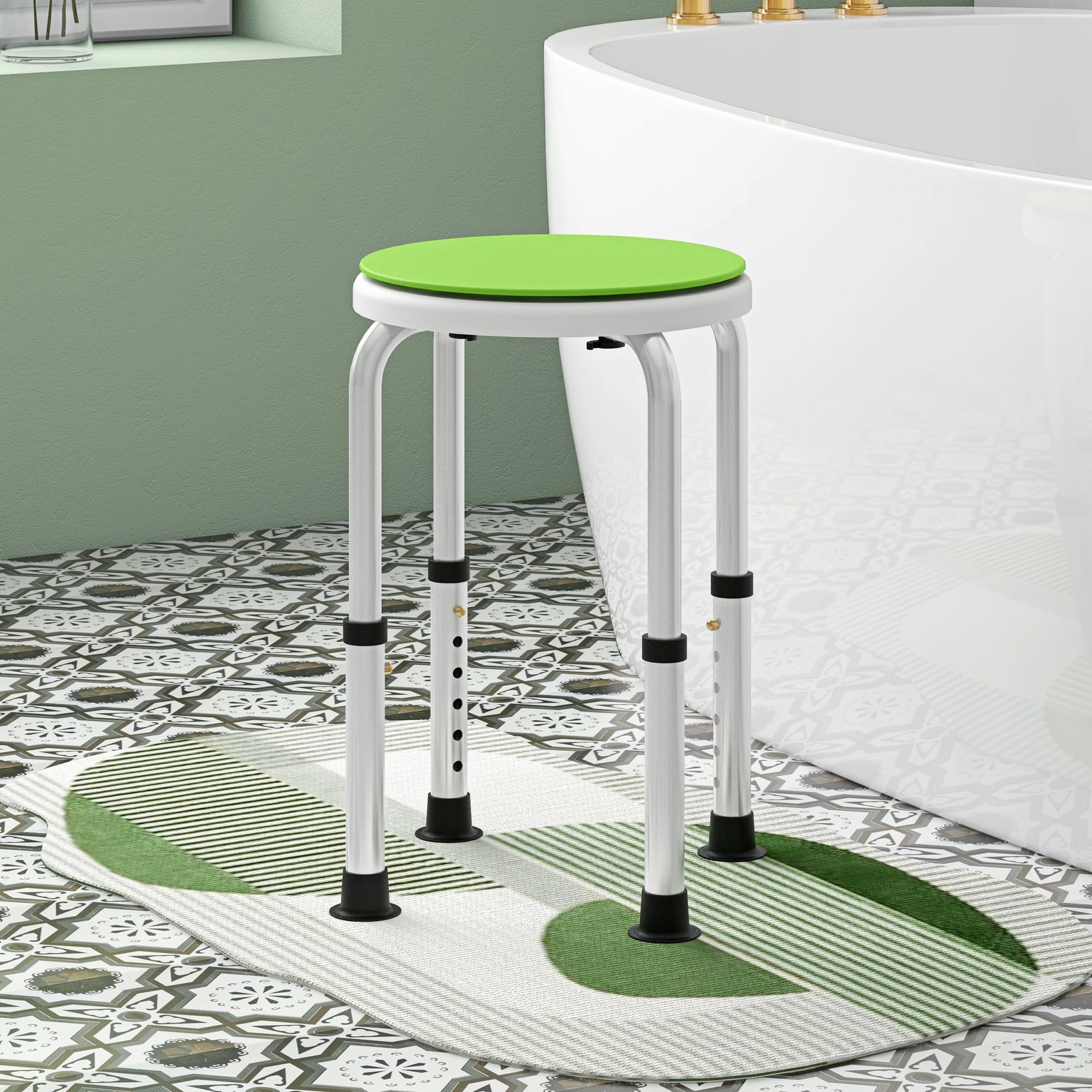 Tabouret de douche et de bain Peter pivotant à 360 degrés