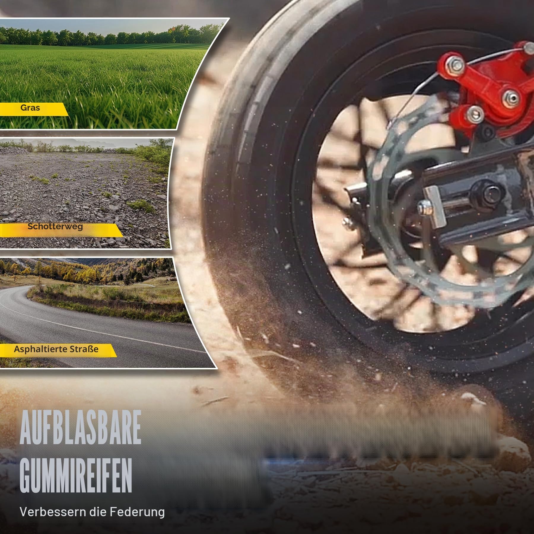 ORYXEARTH Mini-Motorrad für Kinder, 37,7 ccm, Geländemotorrad, 2 Räder für den Außenbereich, Hochleistungs-Benzinmotor, breite Off-Road-Reifen, Geschwindigkeit 25 km/h, geeignet für 14 Jahre