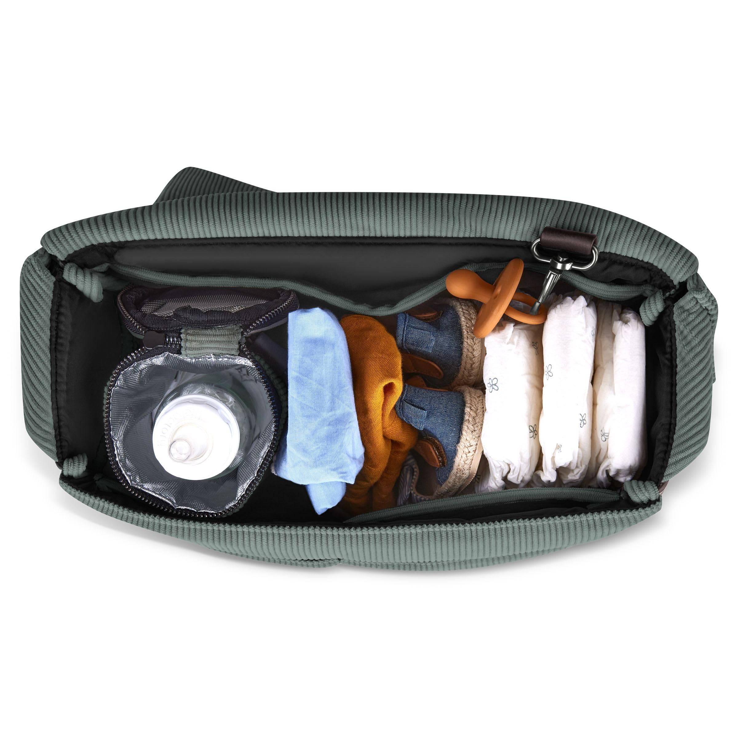 ABC Design Wickeltasche Urban - Crossbody Bag mit Baby Zubehör – Messenger Bag - großes Hauptfach - breiten Schultergurt - Polyester