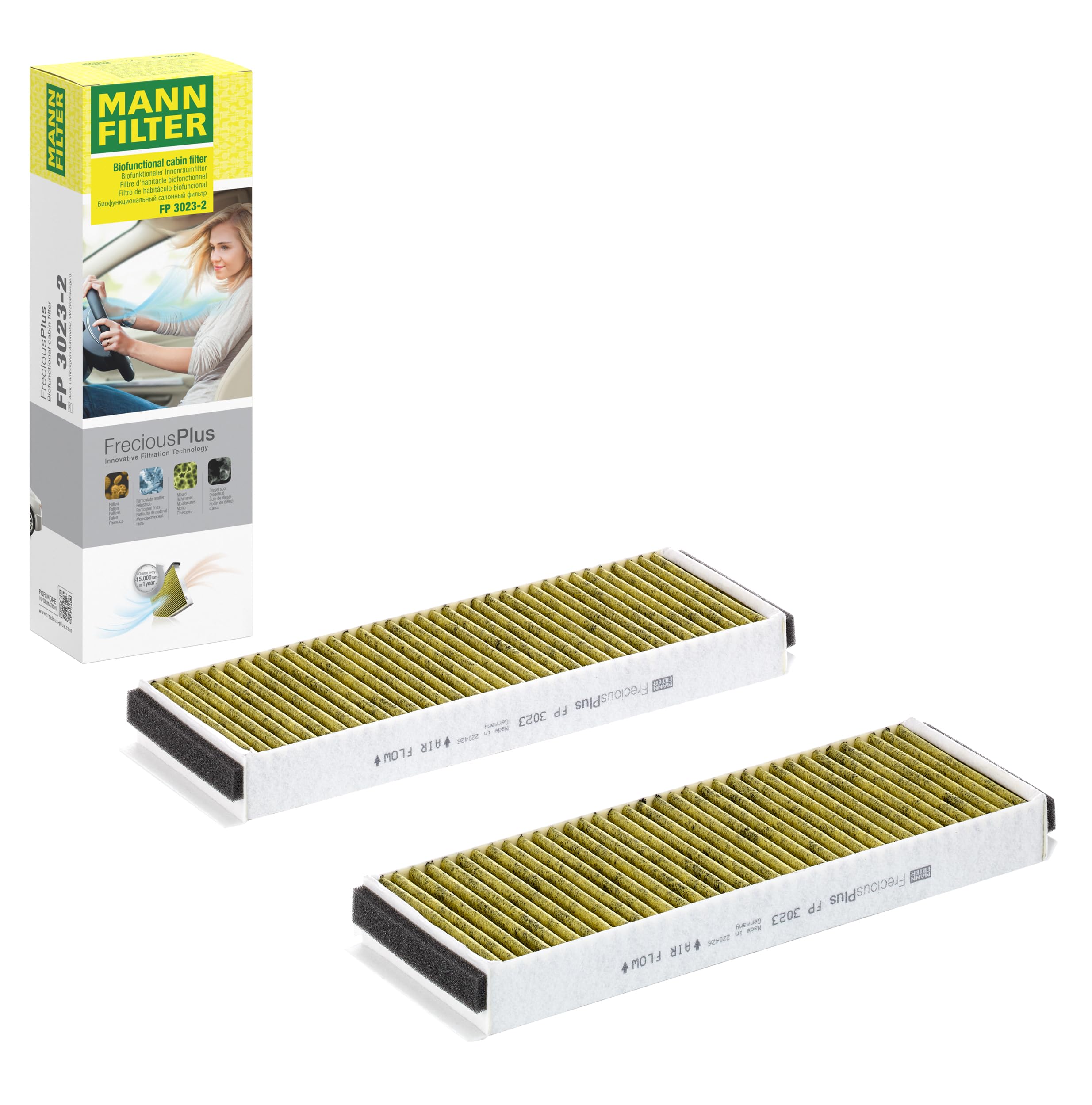Interior Air Cabin Pollen Filter Set R8 Gallardo A6 Audi Lamborghini Vw FP3023-2