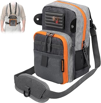 QulayQualy Fly Fishing Bag Chest Pack with WorkStation