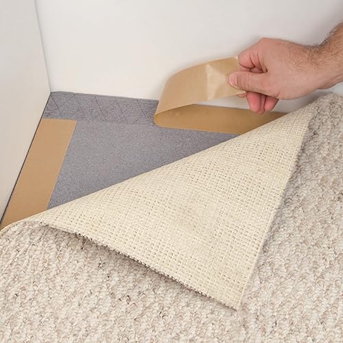 Miniatura 2 de ROBERTS 50-565 Rollo de cinta adhesiva acrílica de doble cara para alfombras, 3 pulgadas x 164 pies, color beige