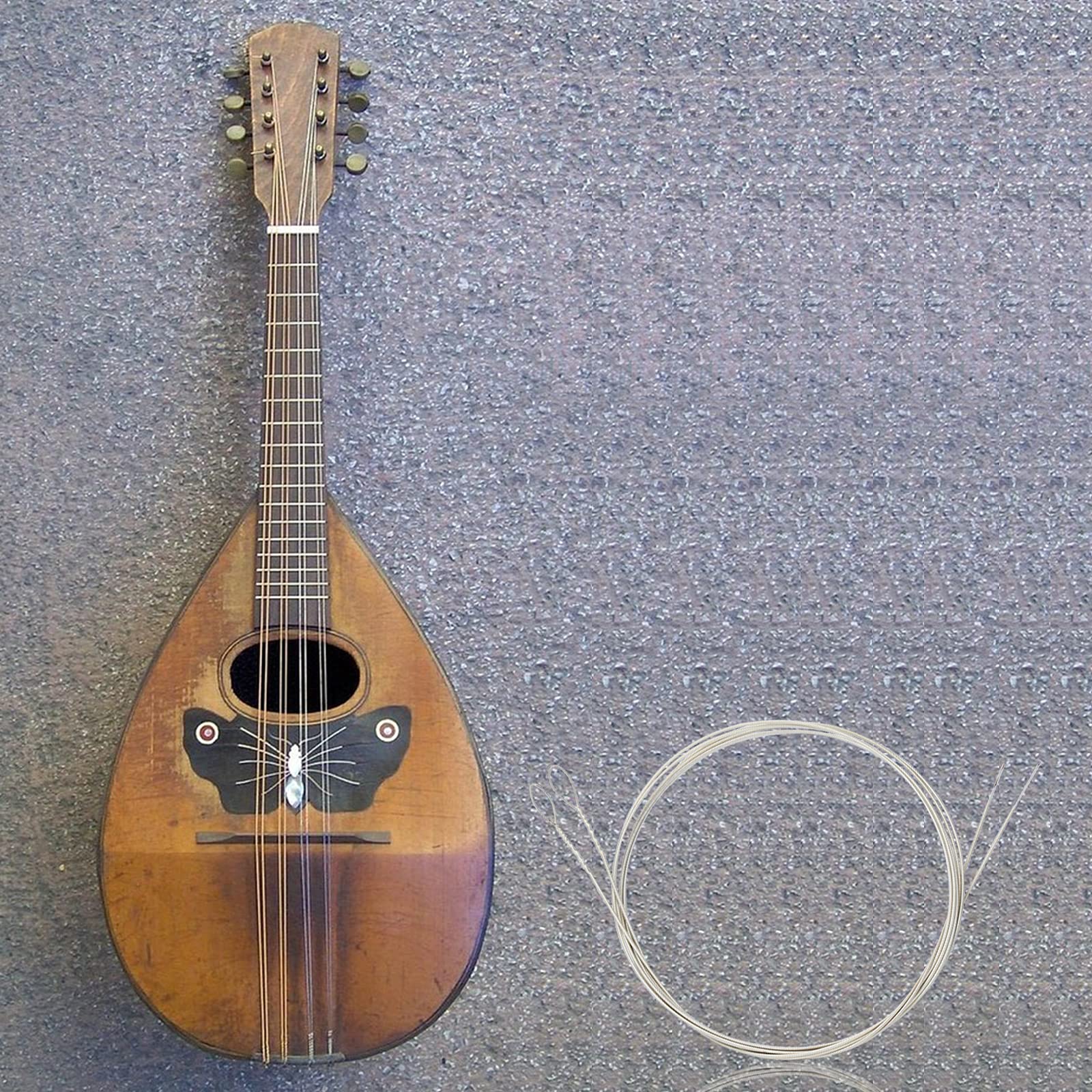 Calibro leggero di mandolino in nichel d'acciaio (.010-.034) con estremità ad anello