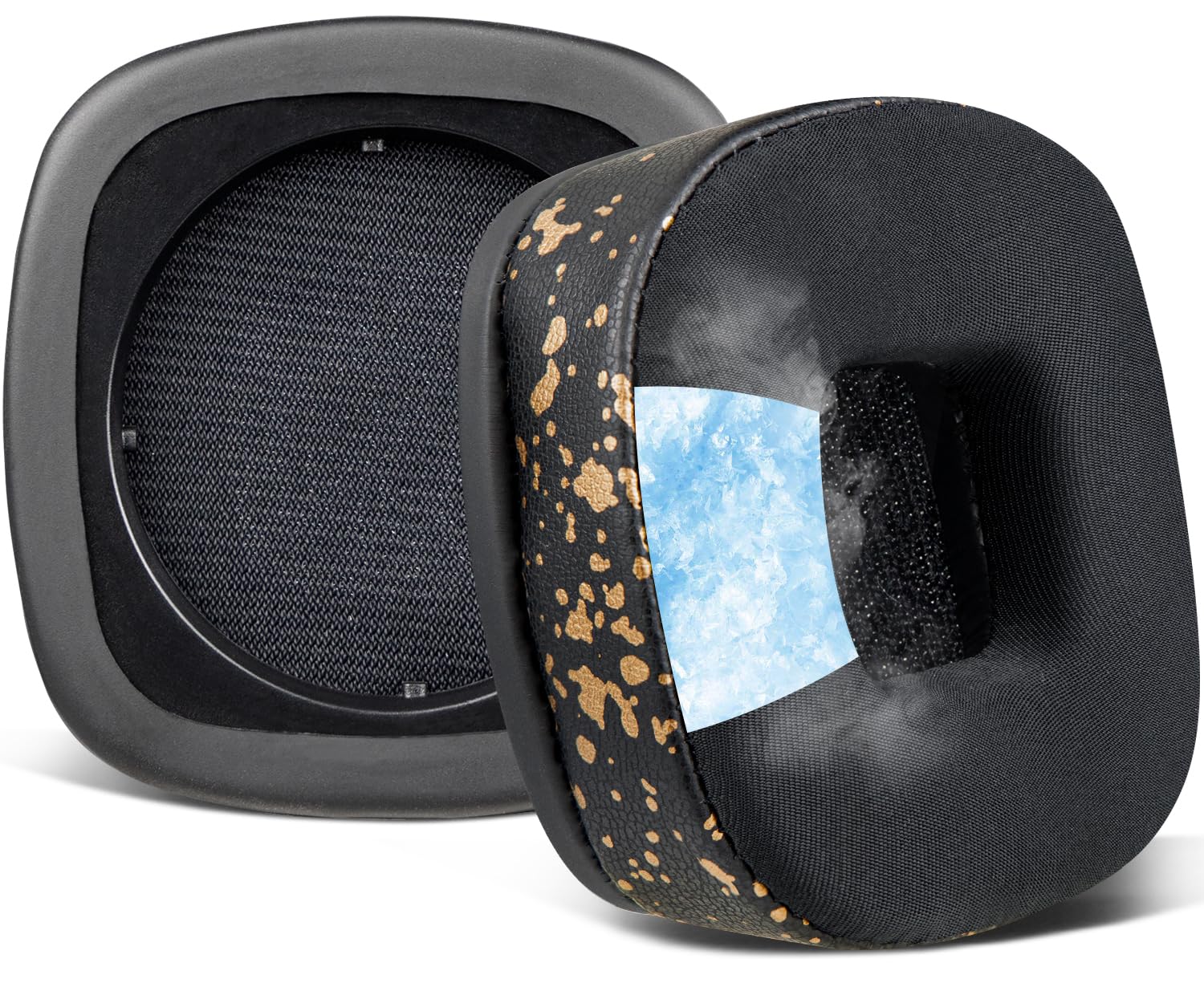 SOULWIT Cooling-Gel Replacement Ear Pads Cushions for Marshall Major I/II/III/IV Wireless/Wired Headphones, for Marshall Major 1/2/3/4 Headset,