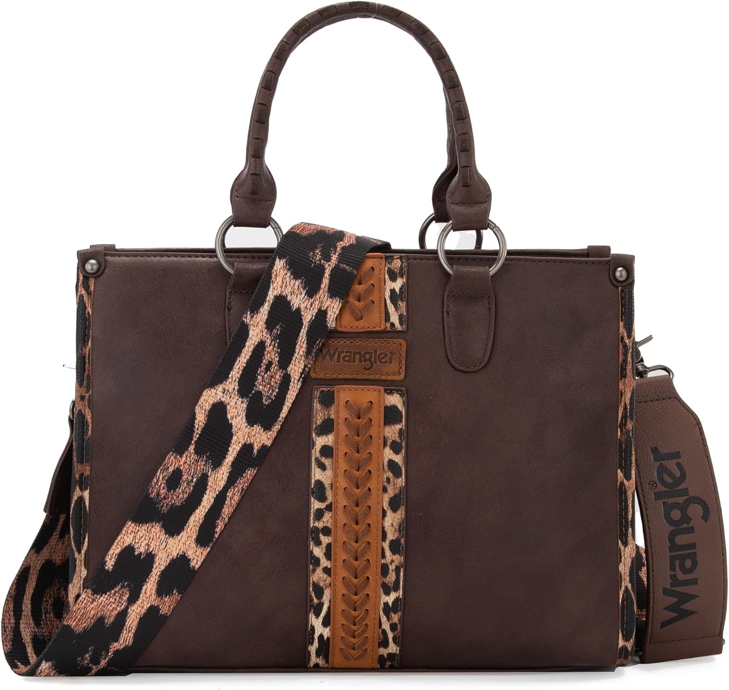 Montana West Wrangler Animal Print Tote Bag for Women Western Purse Boho Top Handle Satchel Handbag