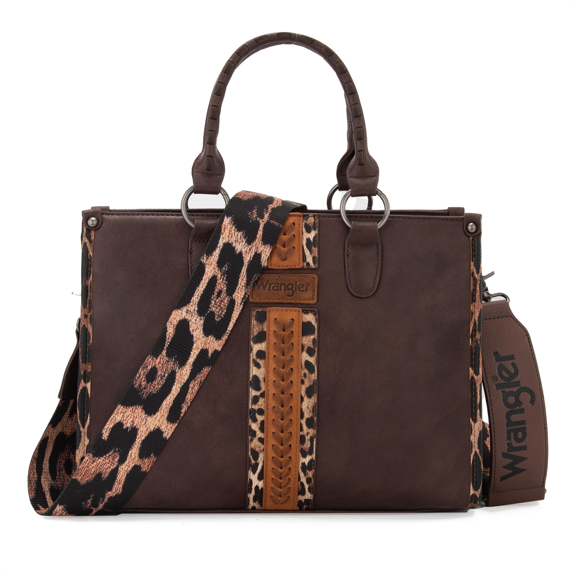 Montana West Wrangler Animal Print Tote Bag for Women Western Purse Boho Top Handle Satchel Handbag