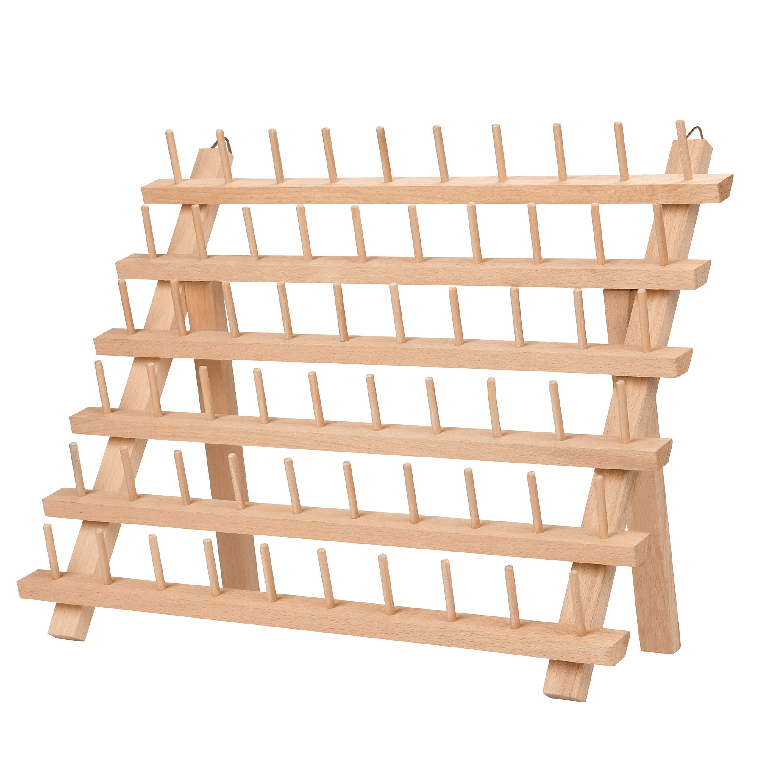 SUNNYCLUE 10 houten spoelen, 28 x 96 mm lang, lege bandspoel, organizer