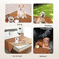 Vista 123 de gogobunny Funda de cama 100% impermeable de doble cara para perro, manta para mascotas, sofá, muebles, protector para cachorros, perros grandes