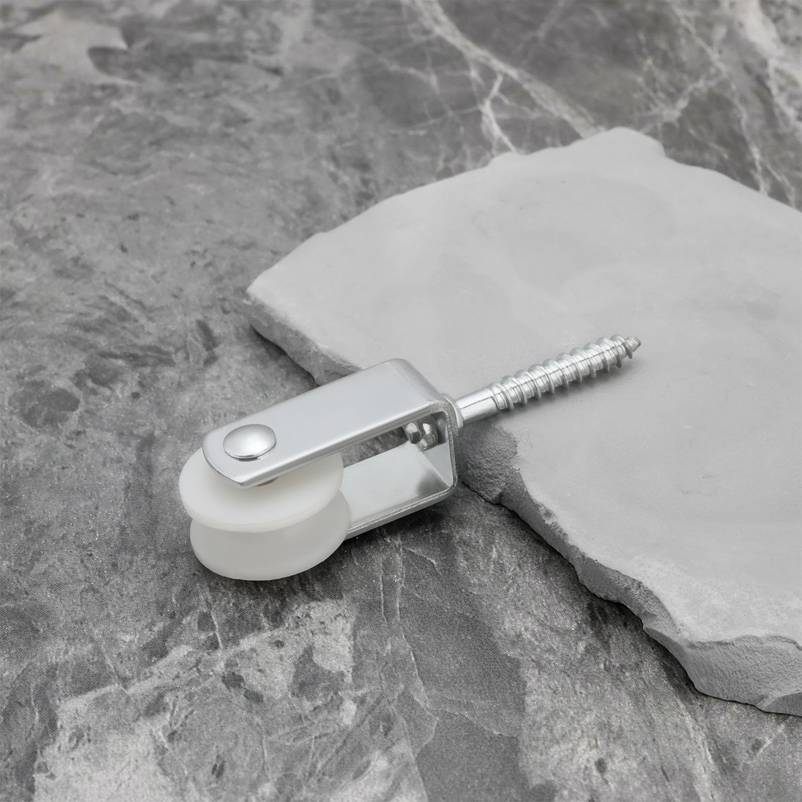 Create idea 10 Stück 25 Mm Seilrolle aus Nylon Zum Aufhängen von Wäscheleinen für Innenterrassen Balkone Dachwände Installationen 38x6 Mm