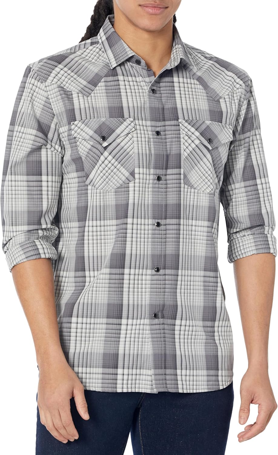Pendleton Mens Long Sleeve Snap Front Frontier ShirtButton Down Shirt