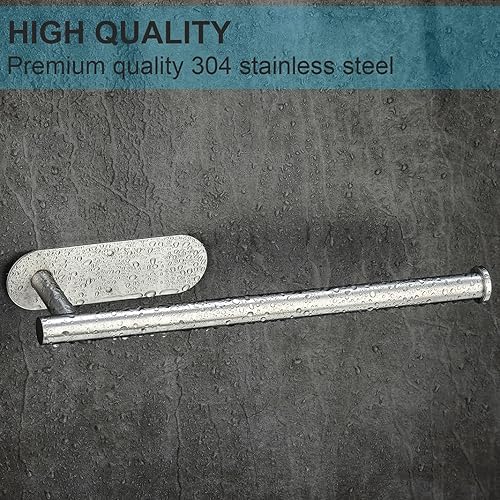 Miniatura 2 de Paquete de 2 soportes para toallas de papel debajo del gabinete, soporte de pared de acero inoxidable para cocina, baño, RV, toallero de papel con