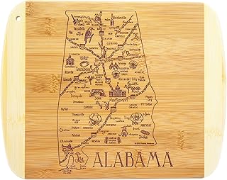 Totally Bamboo A Slice of Life Alabama State Serving and Cutting Board, 11" x 8.75"