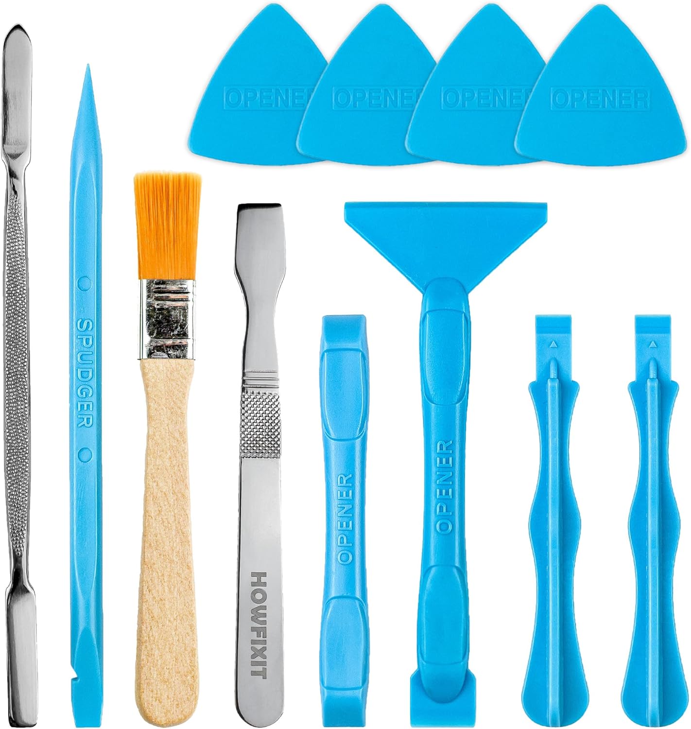 HowFixit Opening Pry Tools Kit with ESD Spudgers, AntiStatic Brush