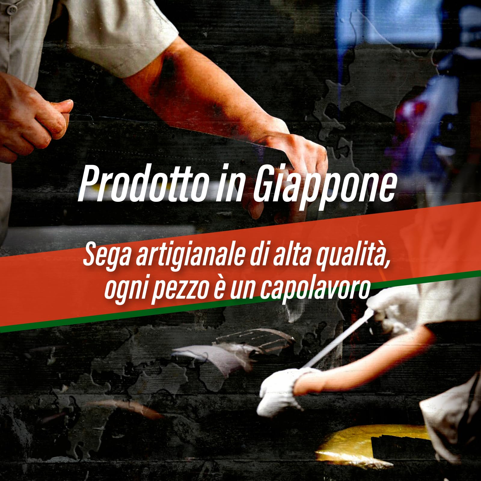SUIZAN Segaccio per Potatura 270mm con Lama a Gola - Sega Manuale Professionale Giapponese per Alberi Attrezzi da Giardinaggio