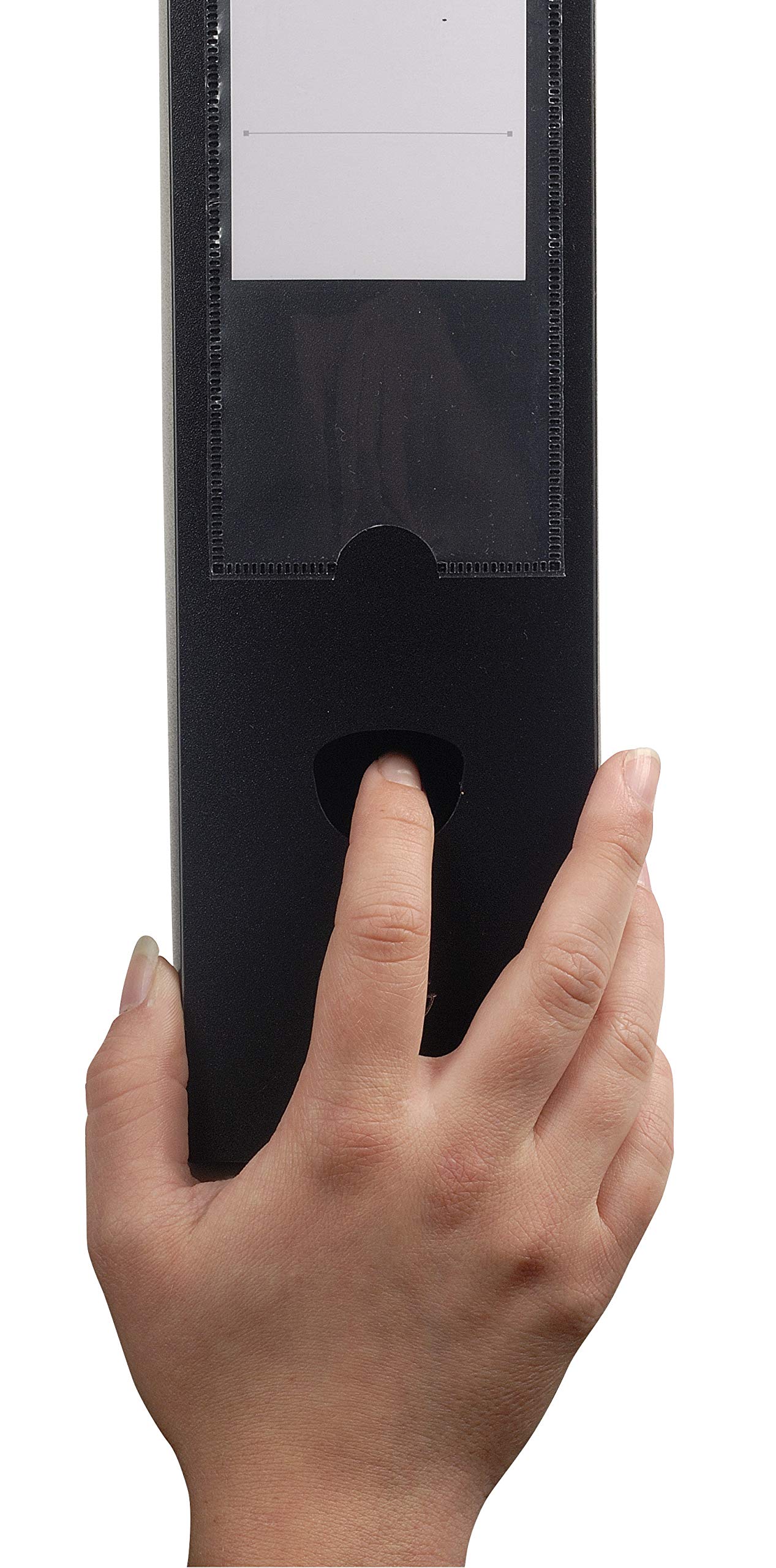 Exacompta - Ref. 59831E - 10 snap-on filing boxes 80mm back opaque 7/10th polypropylene - black, Pack of 10 - Image 2