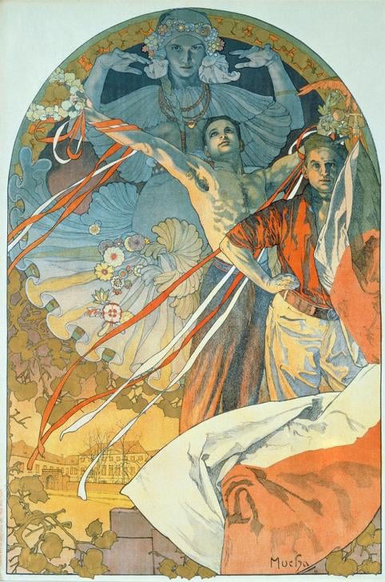 HRJUBWREE Vintage Poster Photo Wall Print Mural Artwork Chocolate Poster by Alphonse Mucha Art Prints Painting for Home Decor 60x90cm
