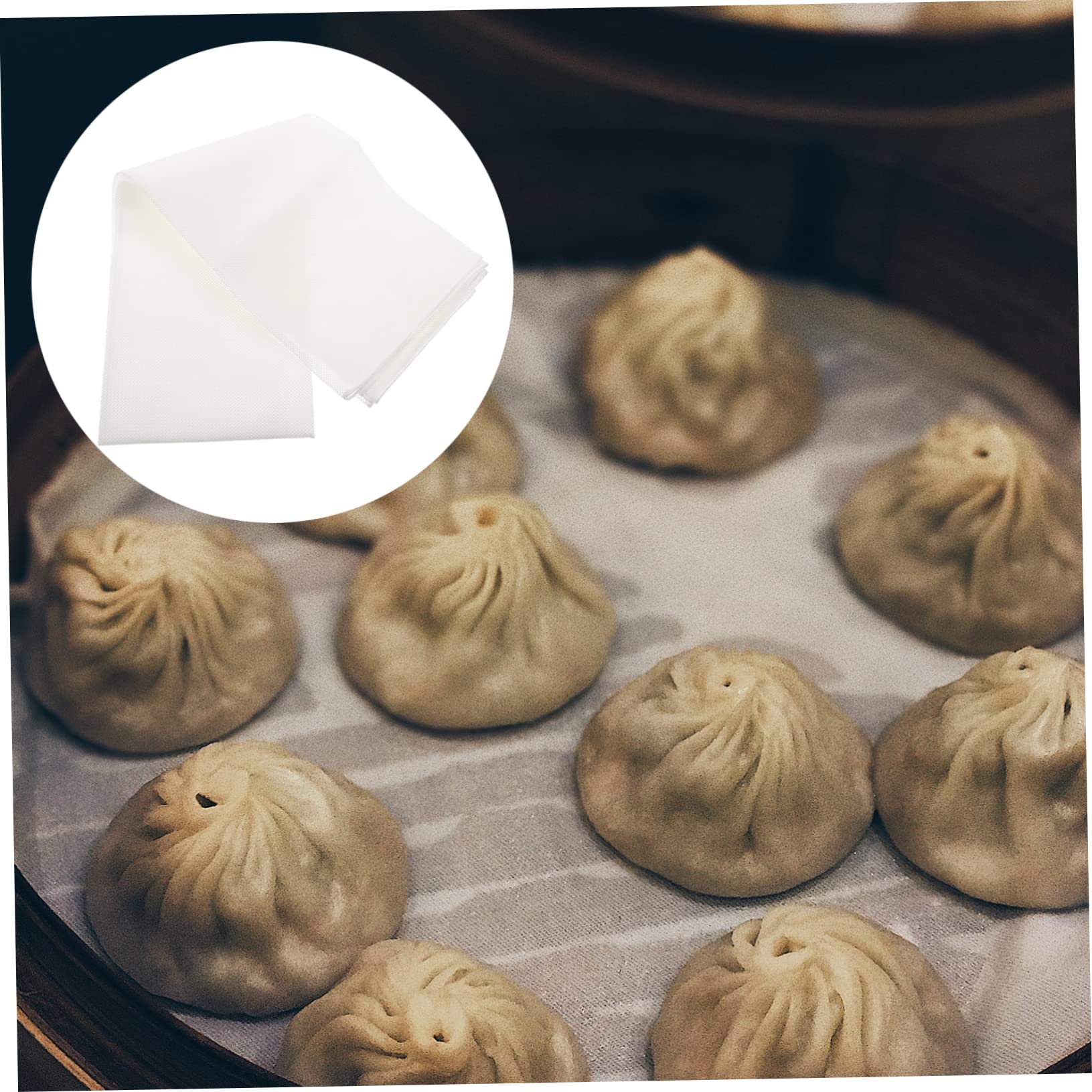 Lot De 5 Tapis De Cuisson Vapeur En Silicone, 16-25 Cm, Réutilisables