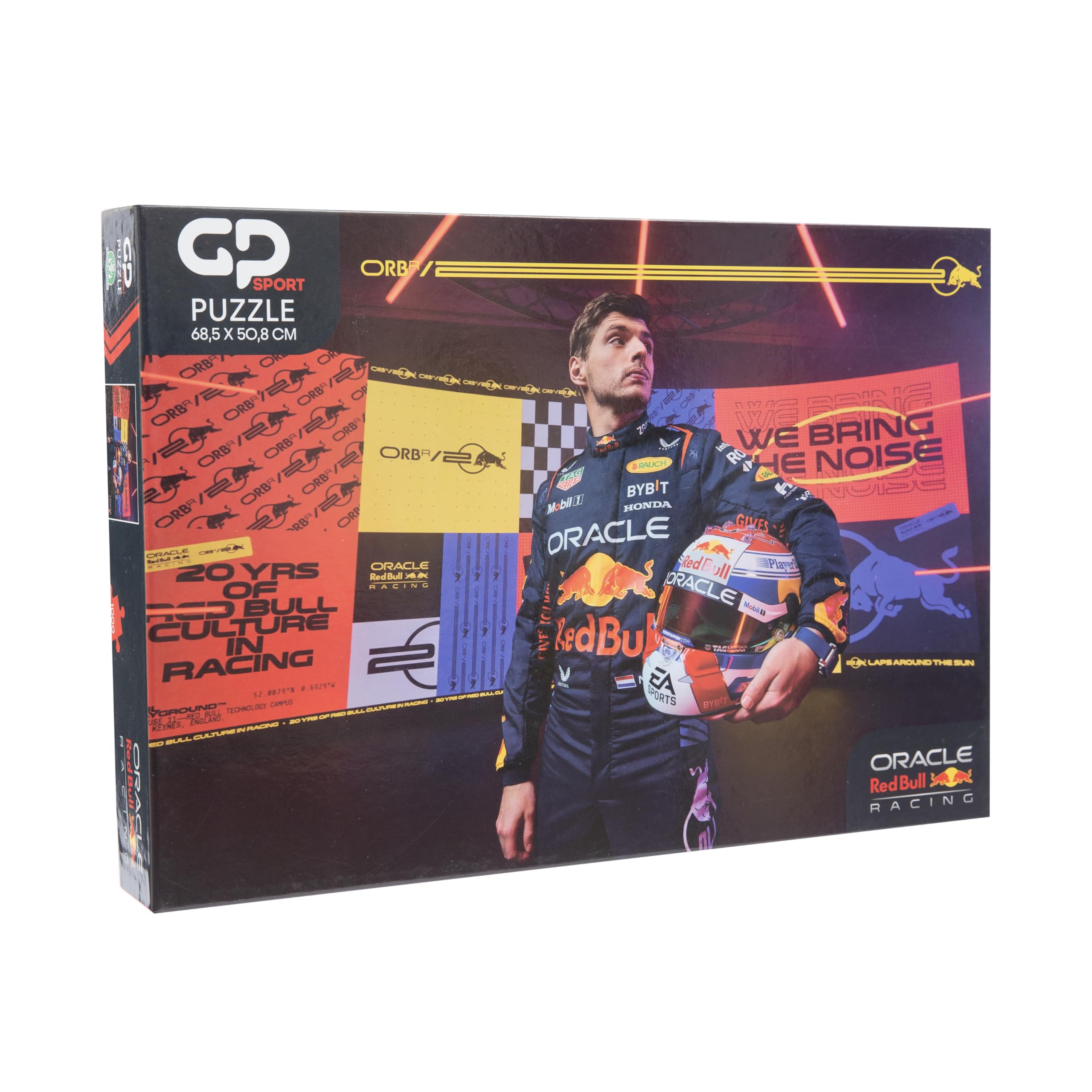 GP Sport Red Bull Racing 2D Jigsaw Puzzle – 1000 Pieces, Max Verstappen F1 Car Design, Officially Licensed Artwork, Perfect for Fans and Collectors – 68.5 x 50.8 cm