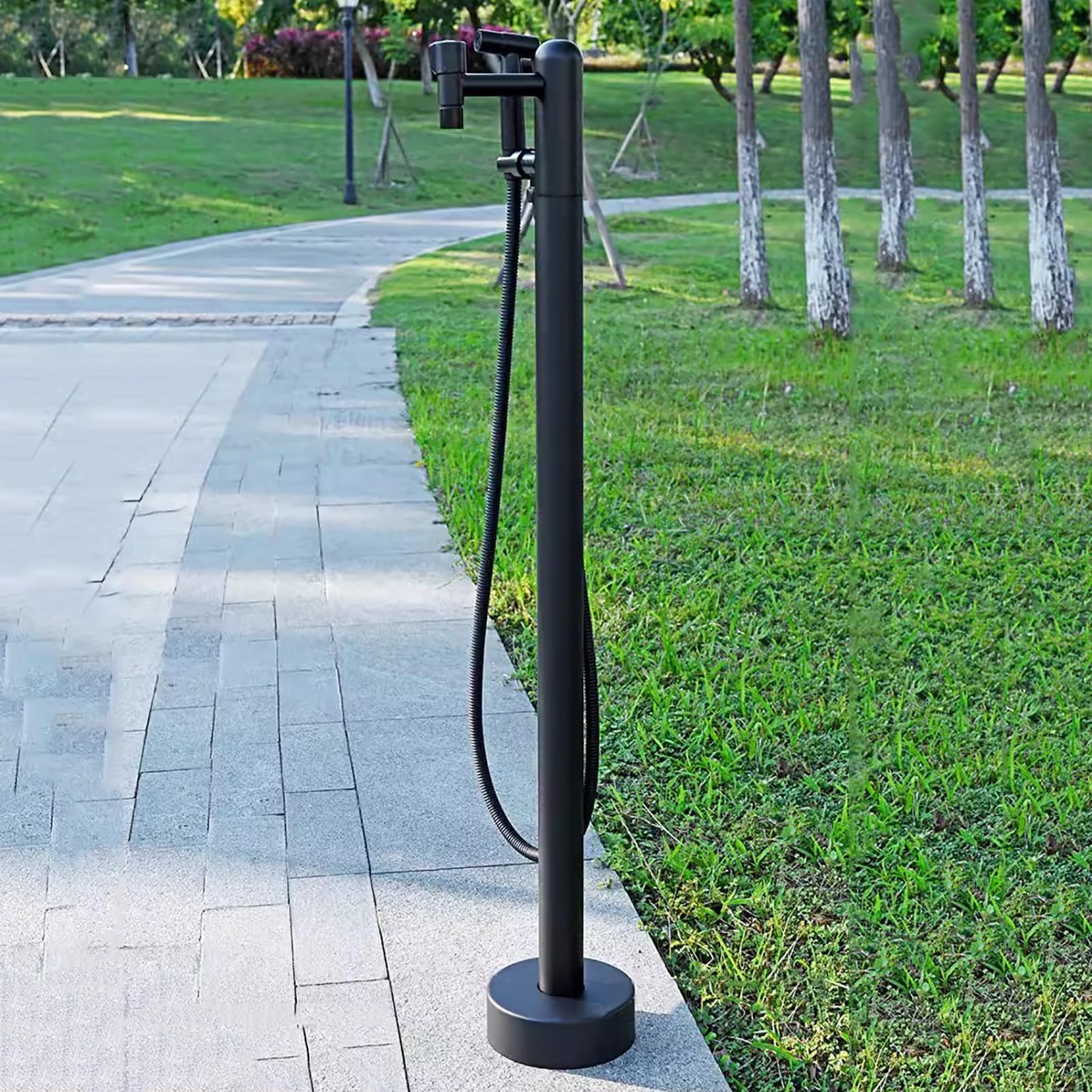 BHGFYXBS Stainless Steel Vertical Garden Water Column, Water Fountain Courtyard Retro Post Faucet, For Home Garden Insulation And Antifreeze, Used For Irrigation And Watering,E