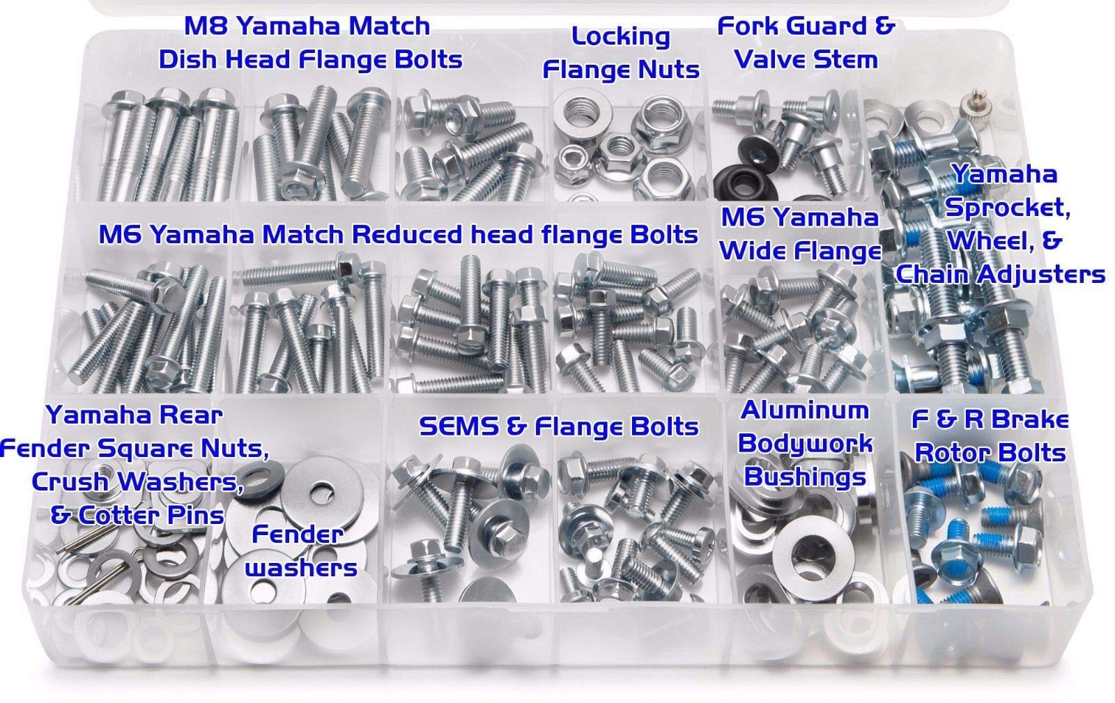 Amazon.com: Specmoto Hardware Bolt Kit Fits: Yamaha YZ/YZF Model