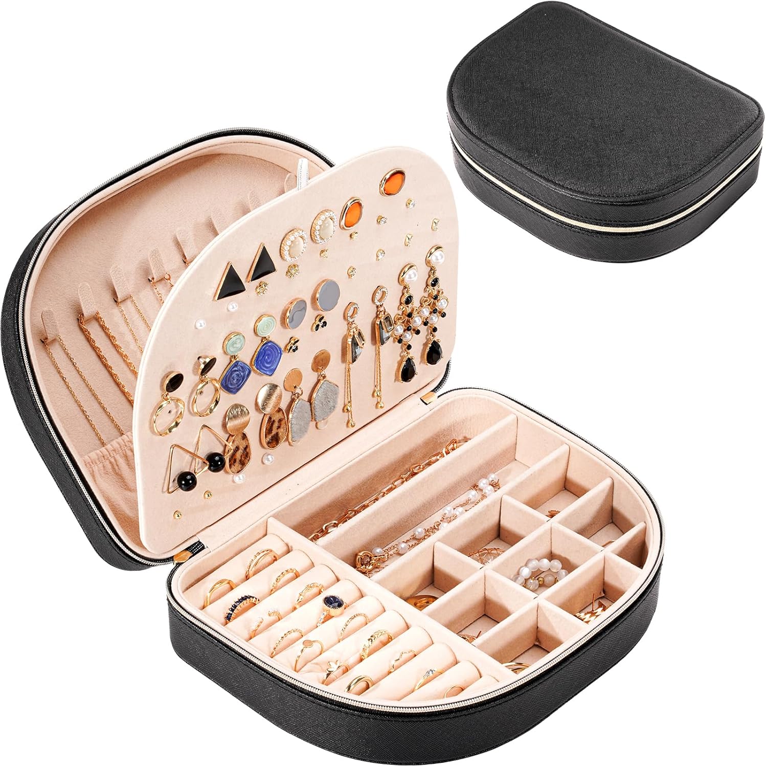 ProCase Travel Size Jewelry Box, Large Portable SeashellShaped Jewelry Case, 2