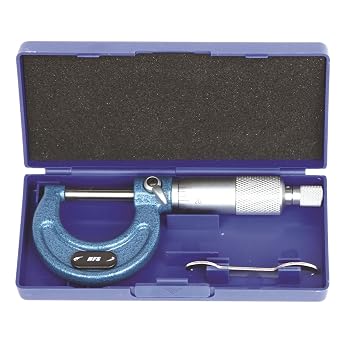HFSR 0-1" Outside Micrometer with 0.0001" Accuracy, Carbide Anvil and Laser-Etched Scale