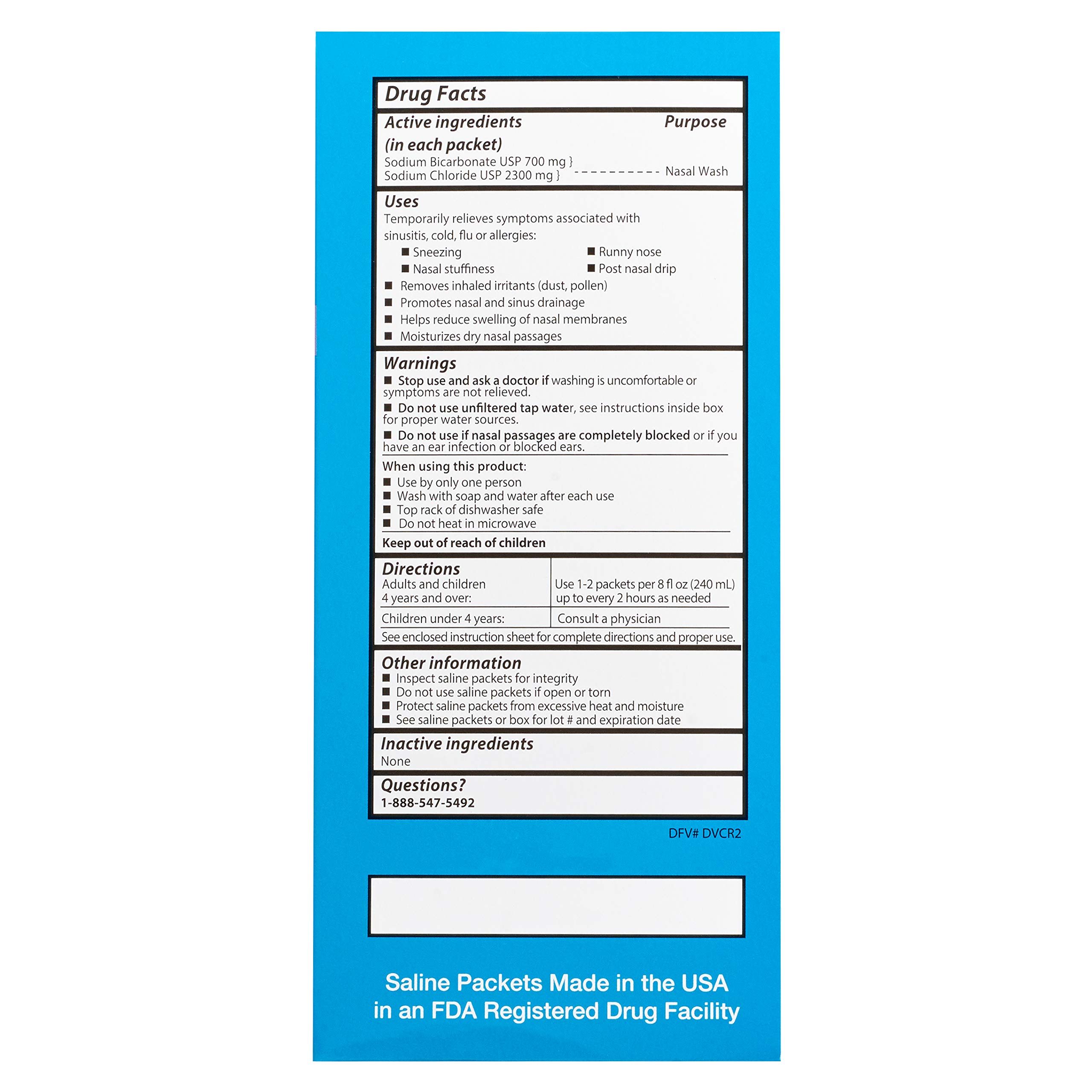 Rite Aid Nasal Rinse Sinus Relief Kit 1 Bottle & 30 Saline Packets