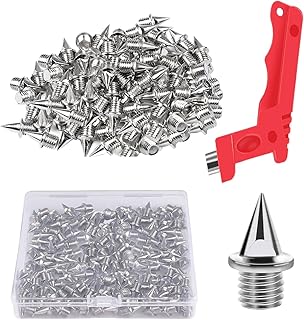 Puntas de zapatos de golf, puntas para zapatos de pista,Rosa de larga distancia de acero inoxidable con llave | Accesorios deportivos resistentes a las uñas para correr para escalar salto spr