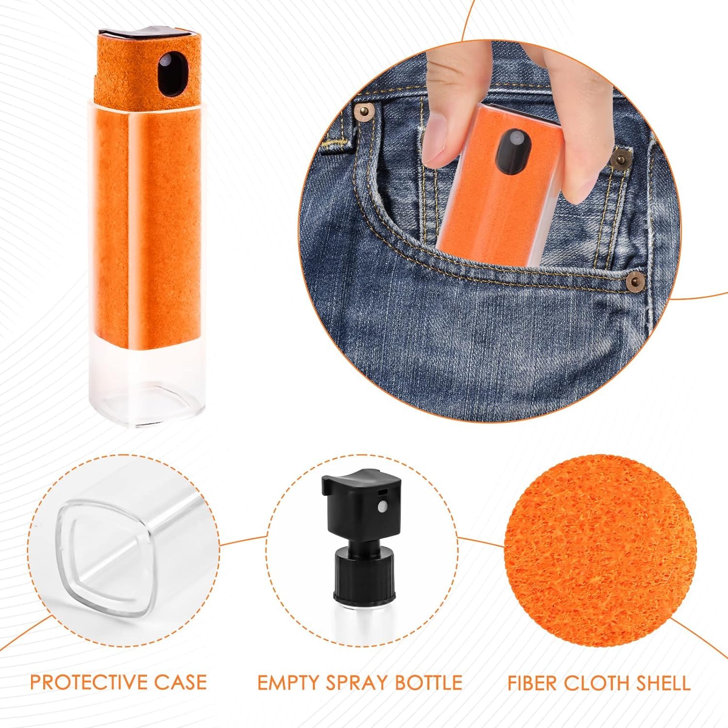 Pulitore schermo 5 pezzi, All in One Screen Cleaner senza liquido, Reusable Display Cleaner, set di pulizia per display auto, smartphone tablet