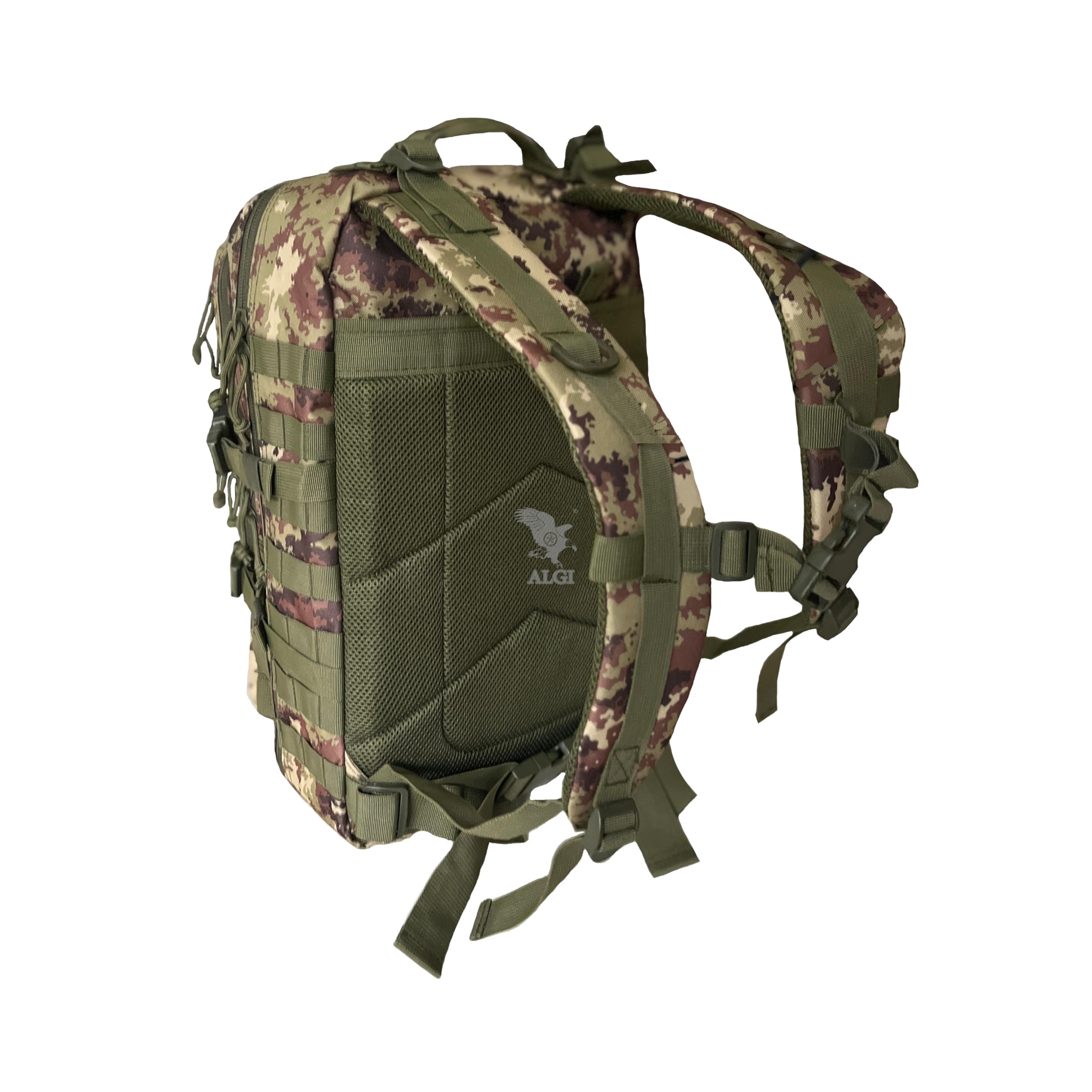 Zaino Militare Tattico Medium con sistema MOLLE 50 Litri Vegetato Militare