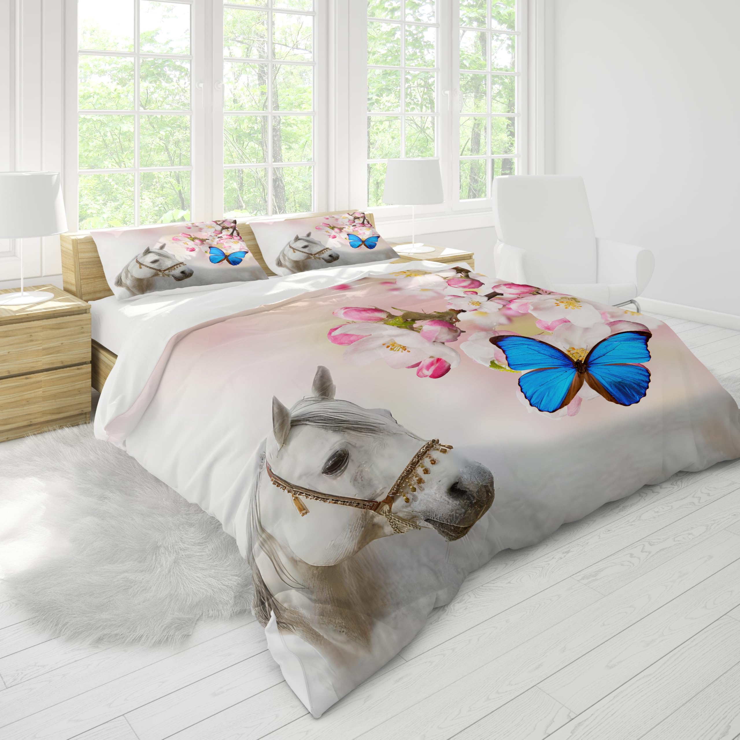 Set di biancheria da letto per bambine e ragazze, con motivo
