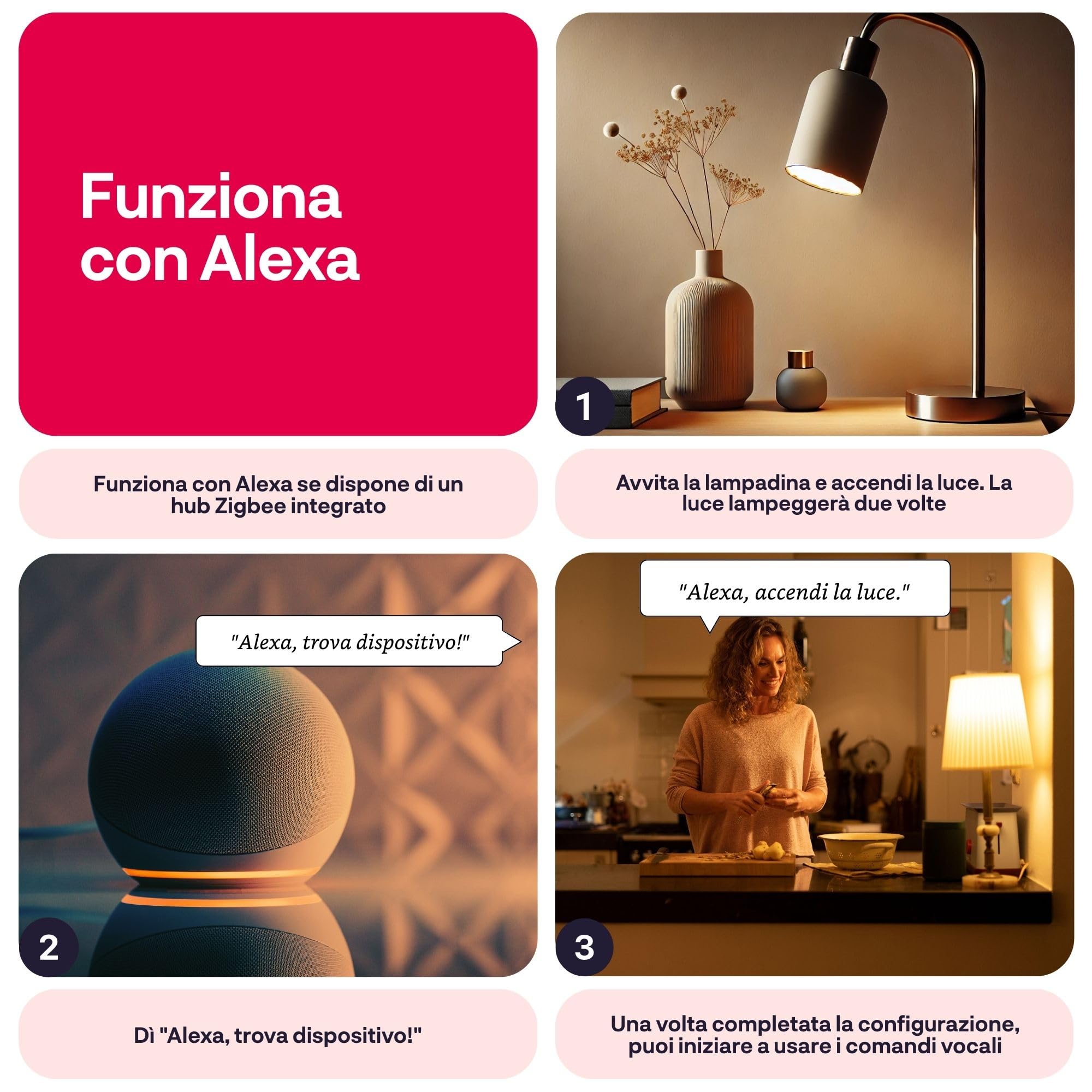 innr Lampadina Smart Miniglobo E14, per Hue* e hub Zigbee, Confezione da 2 | LED RGB, Bianco e Colori, 16 Milioni di Colori, 510 lumen, Dimmerabili