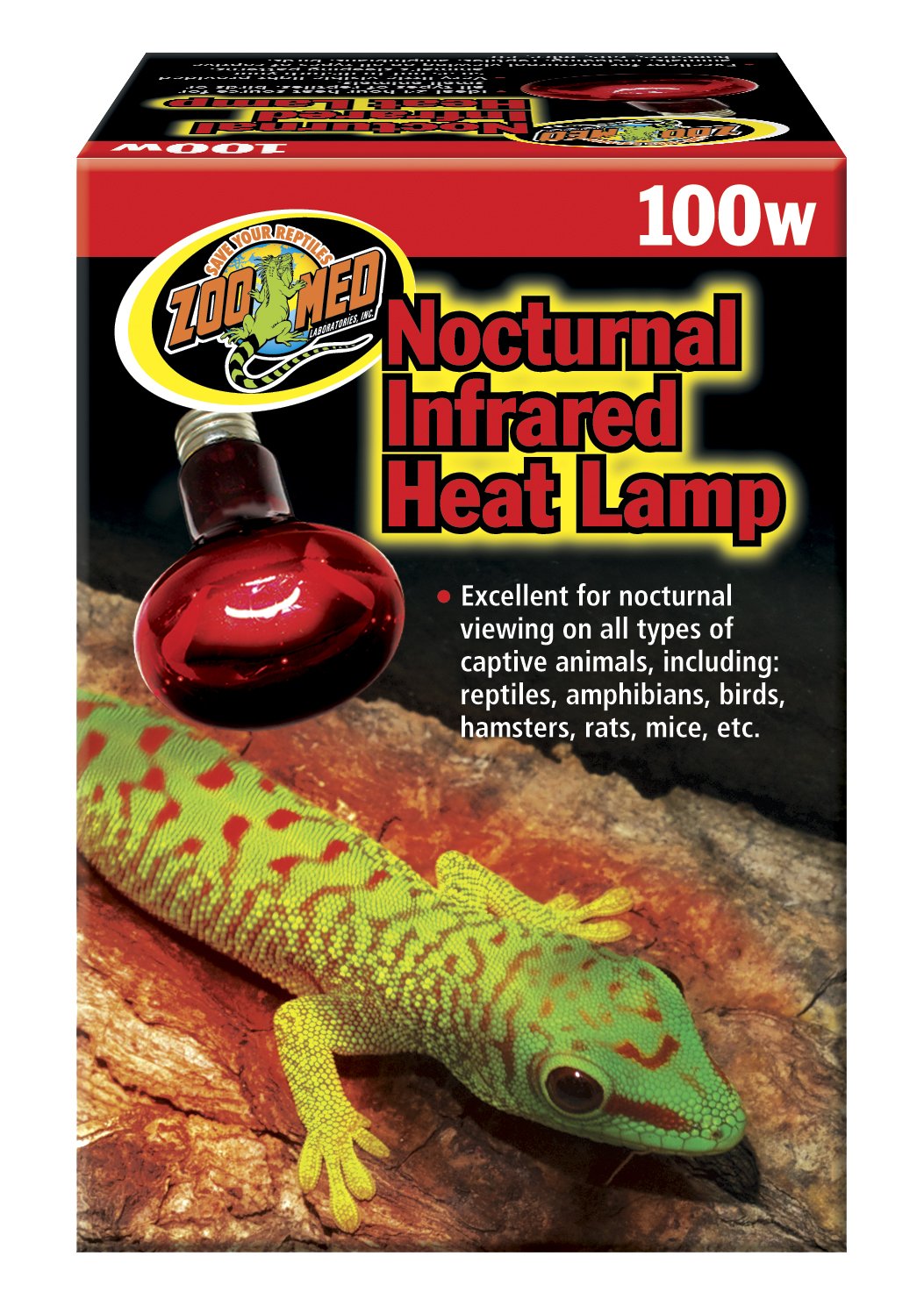 Zoo Med Nocturnal Infrared Heat Lamp 100 Watts